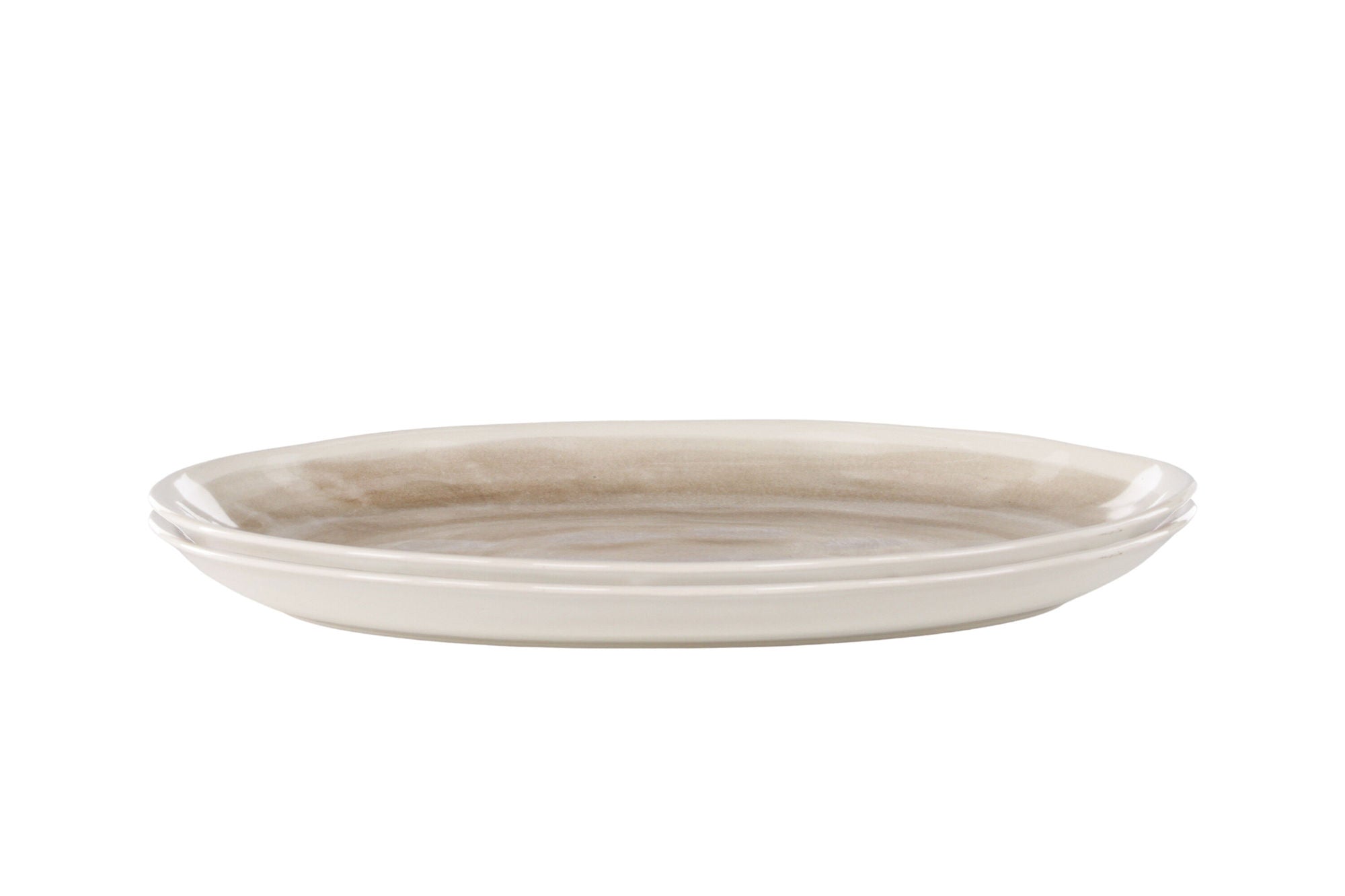 Venture Home Jublie Plate 2-pack - Beige - 36*24*3Hcm