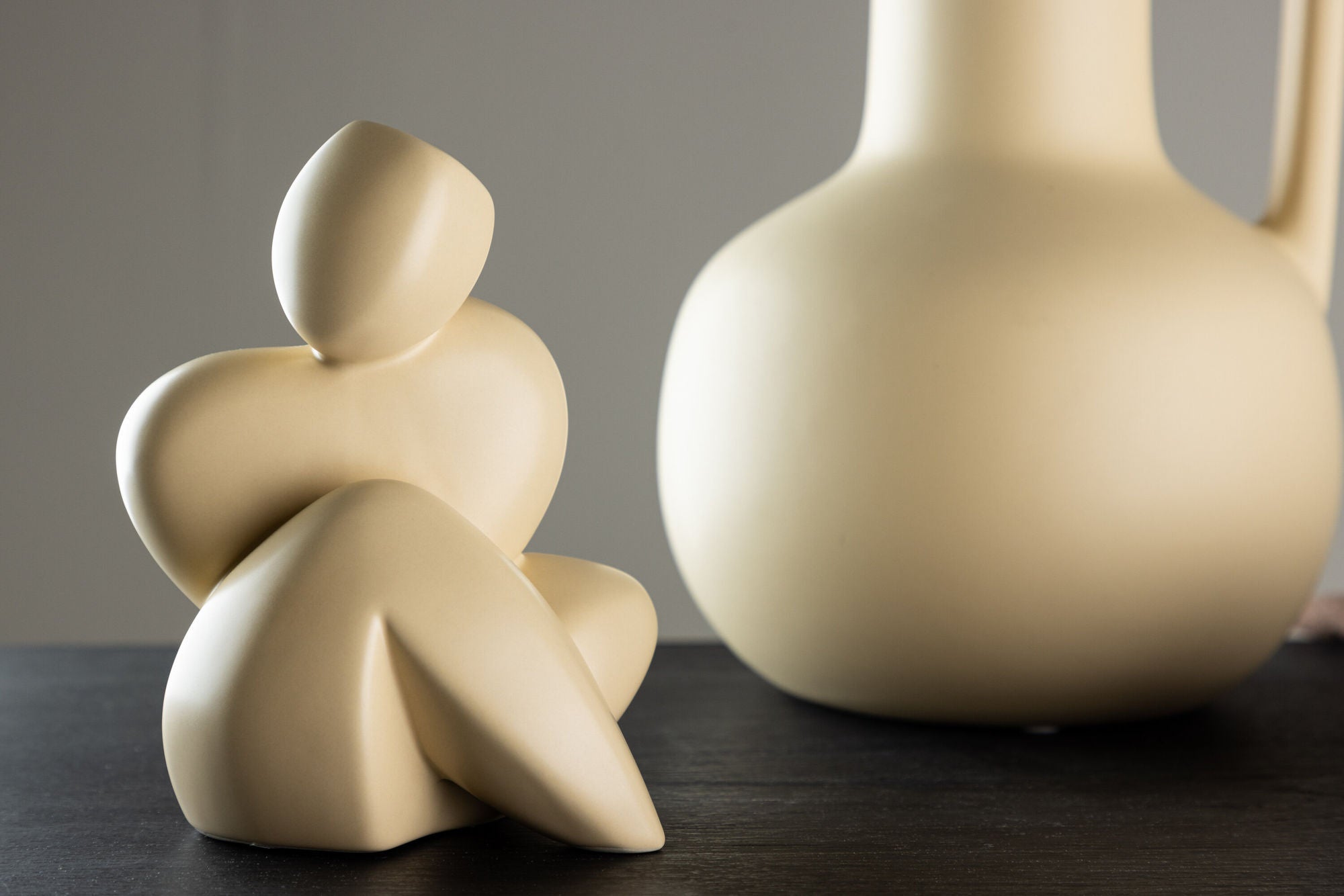 Venture Home Floda Sculpture - Light Yellow - 11*9*14Hcm