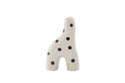 Venture Home Aya Vase - White/Black Dots - 9*4*16Hcm