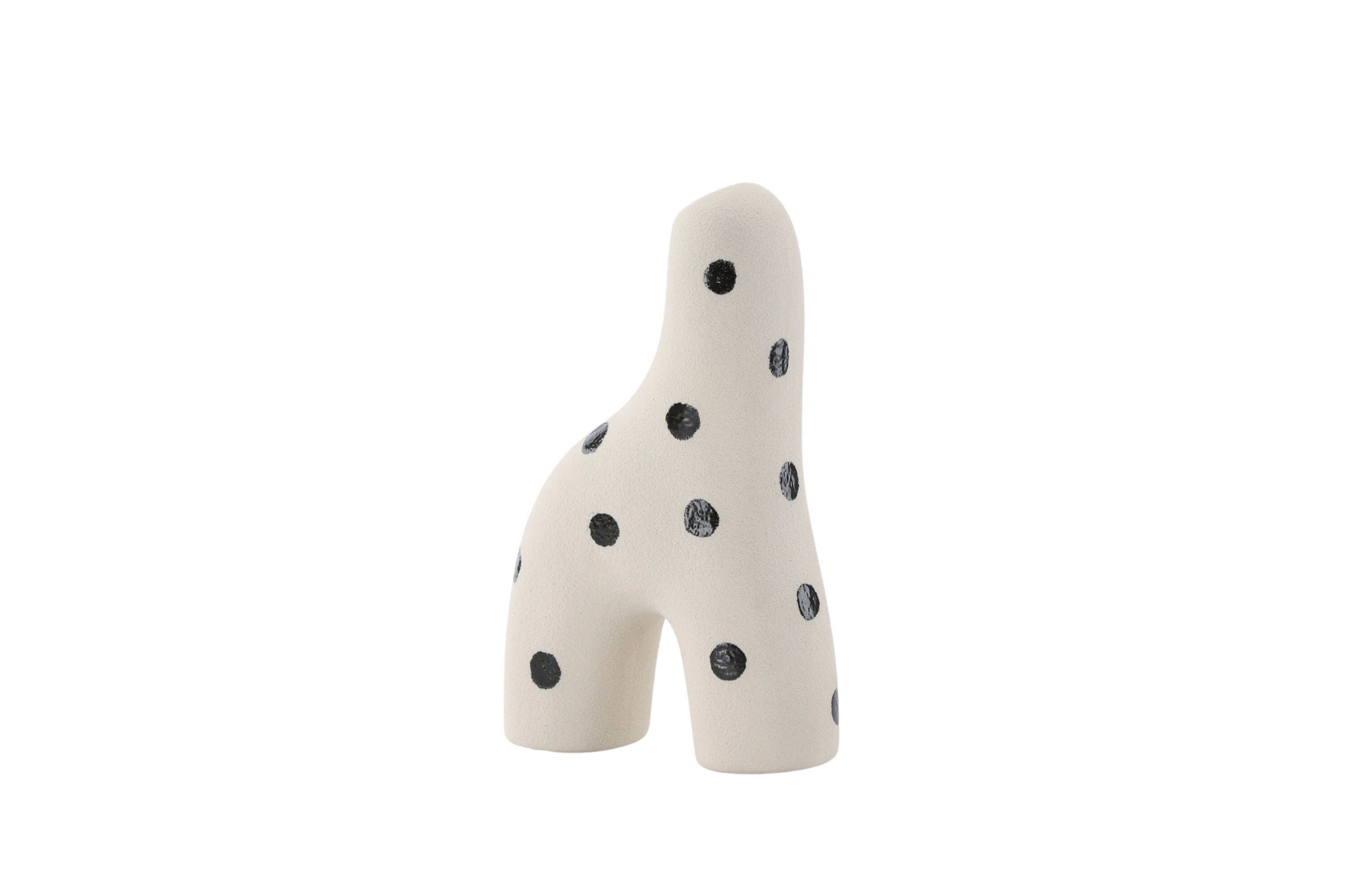 Venture Home Aya Vase - White/Black Dots - 9*4*16Hcm