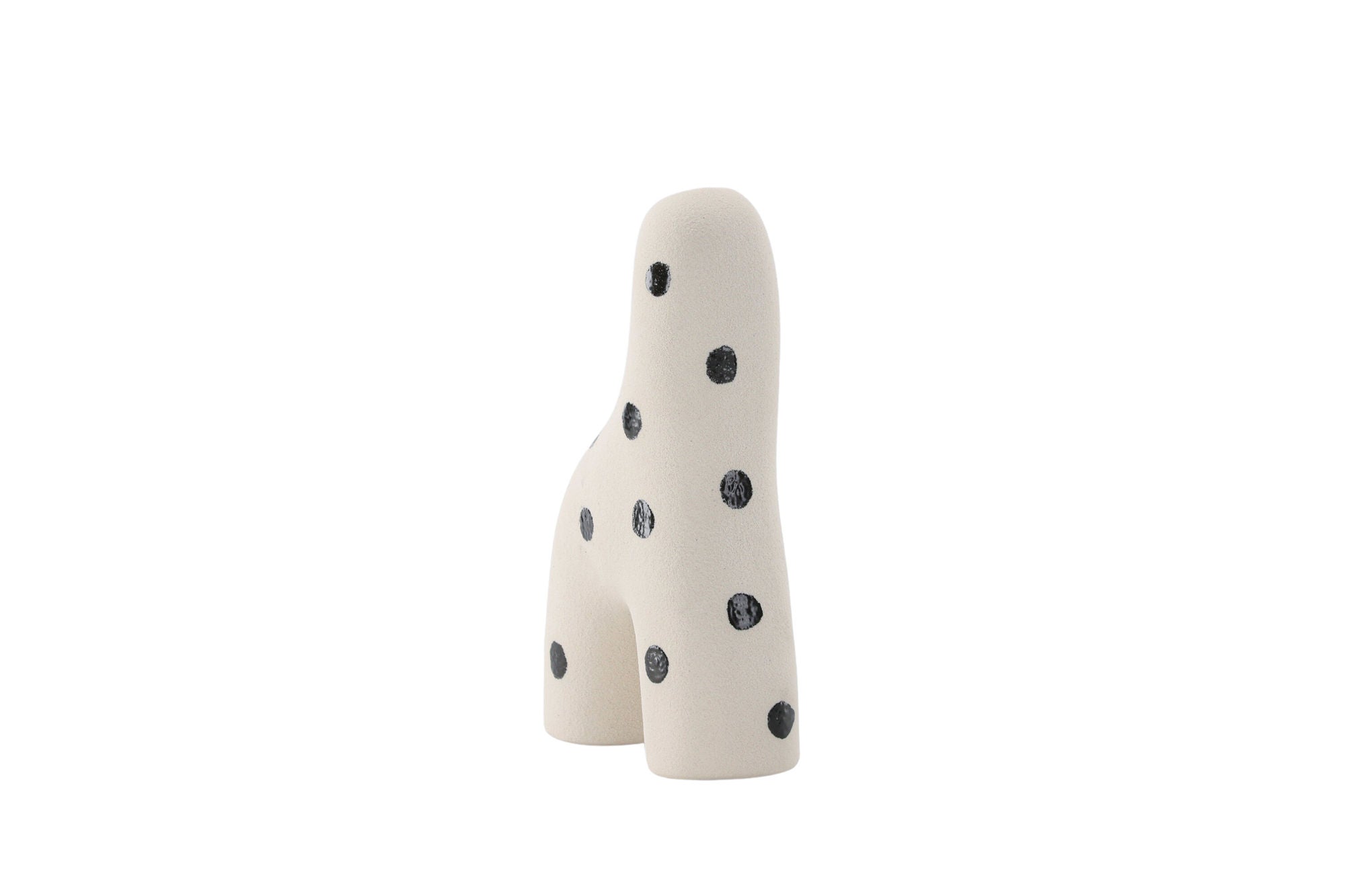 Venture Home Aya Vase - White/Black Dots - 9*4*16Hcm