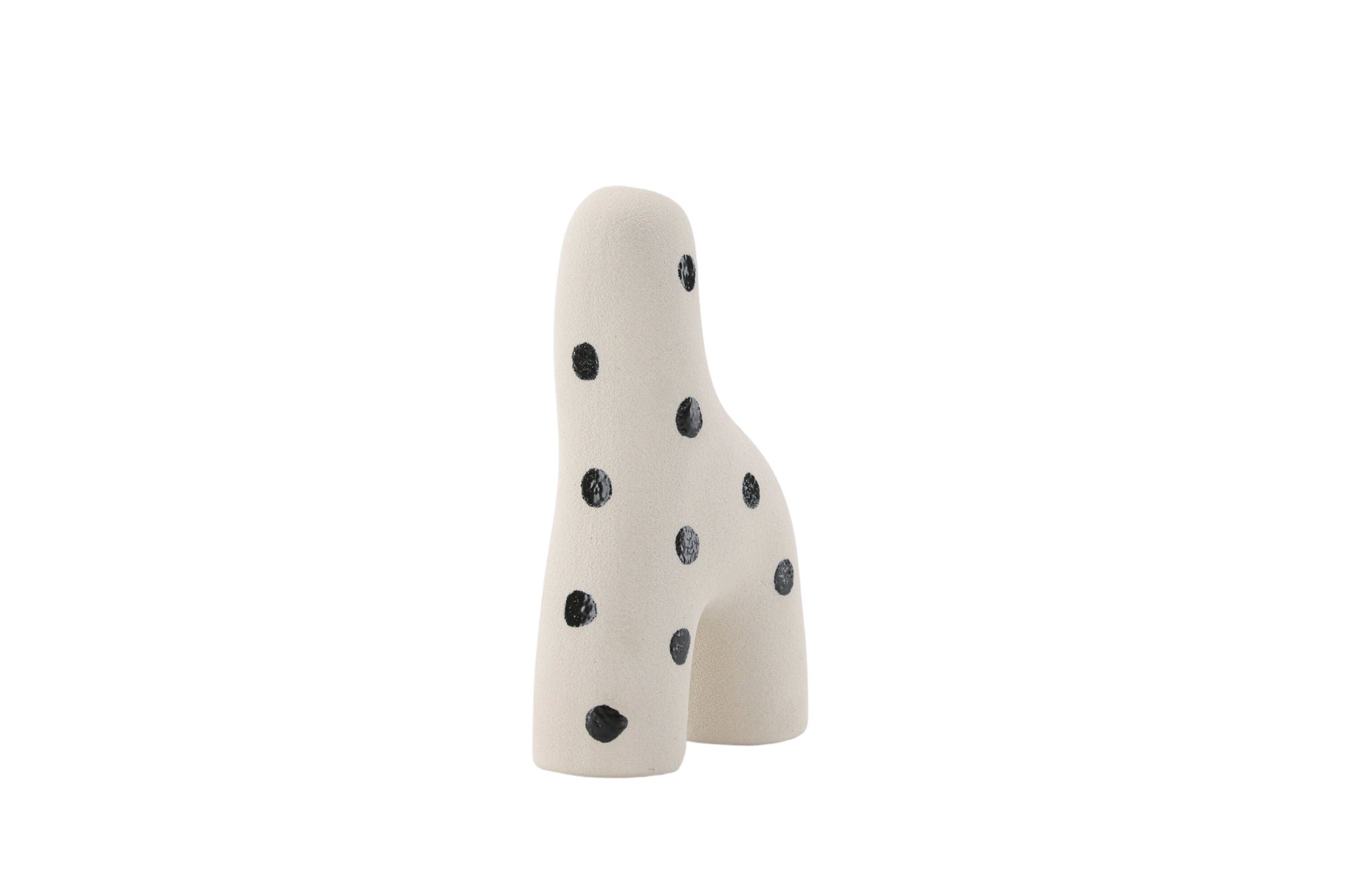 Venture Home Aya Vase - White/Black Dots - 9*4*16Hcm