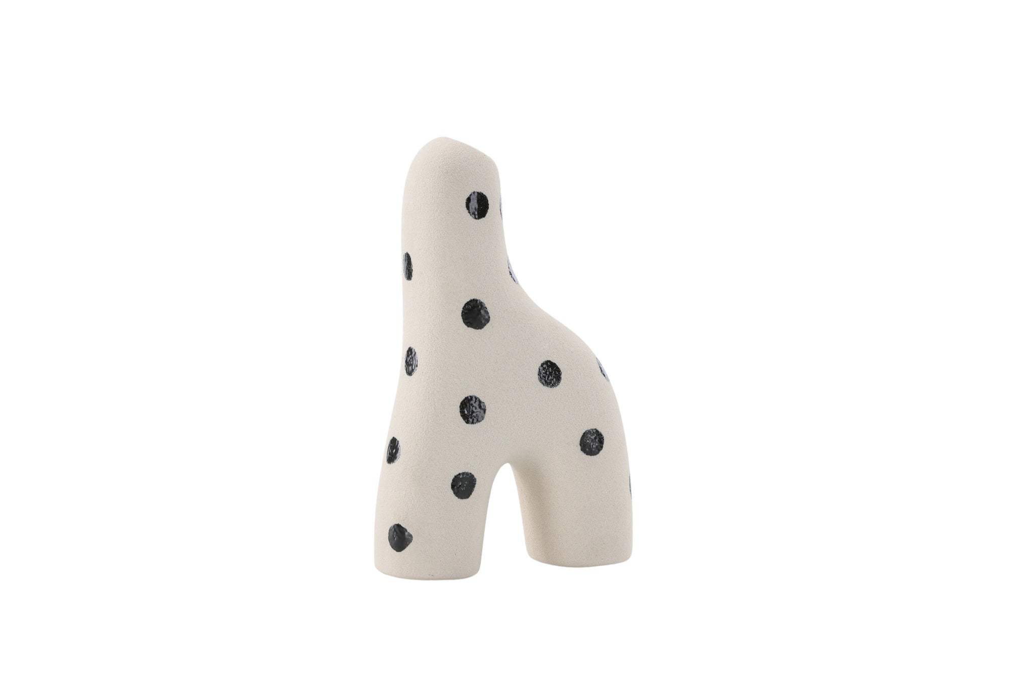Venture Home Aya Vase - White/Black Dots - 9*4*16Hcm