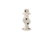 Venture Home Glory Candlestick - White/Black Dots - D2*W6*H12cm