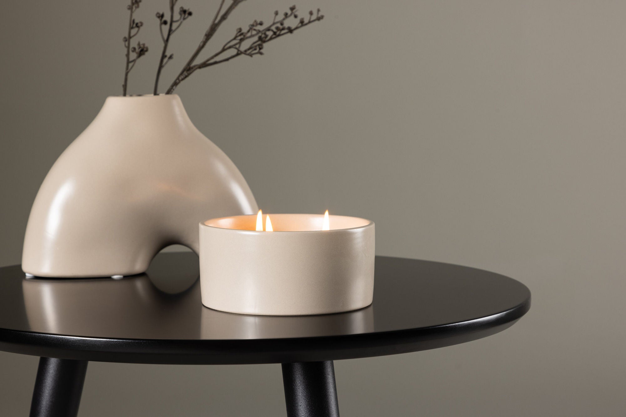 Venture Home Douglas Scented candles -  Beige -  D13*H6cm