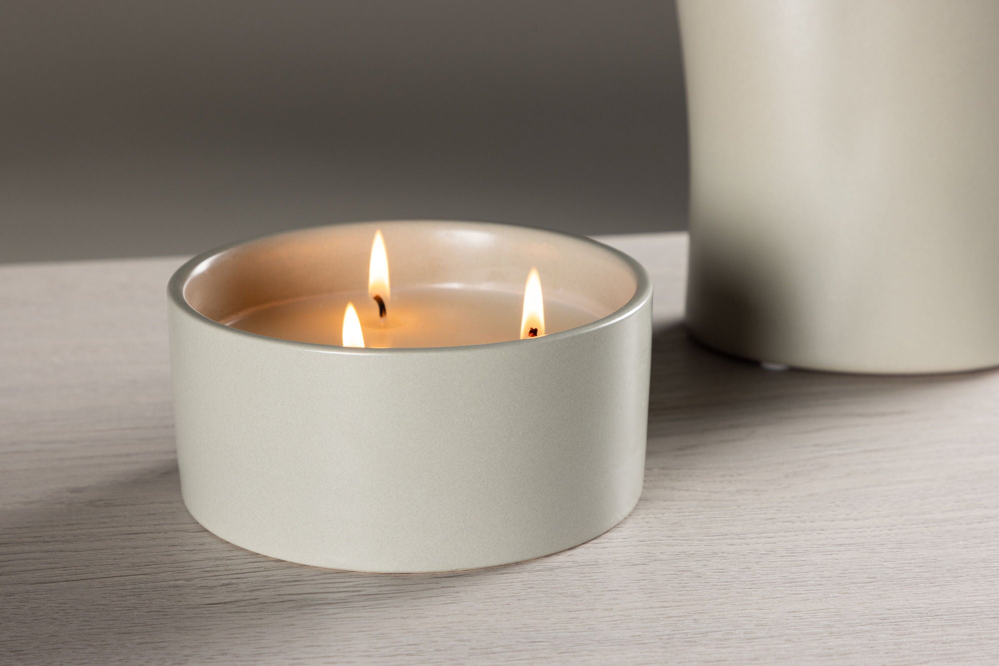 Venture Home Douglas Scented candles -  Light grey -  D13*H6cm