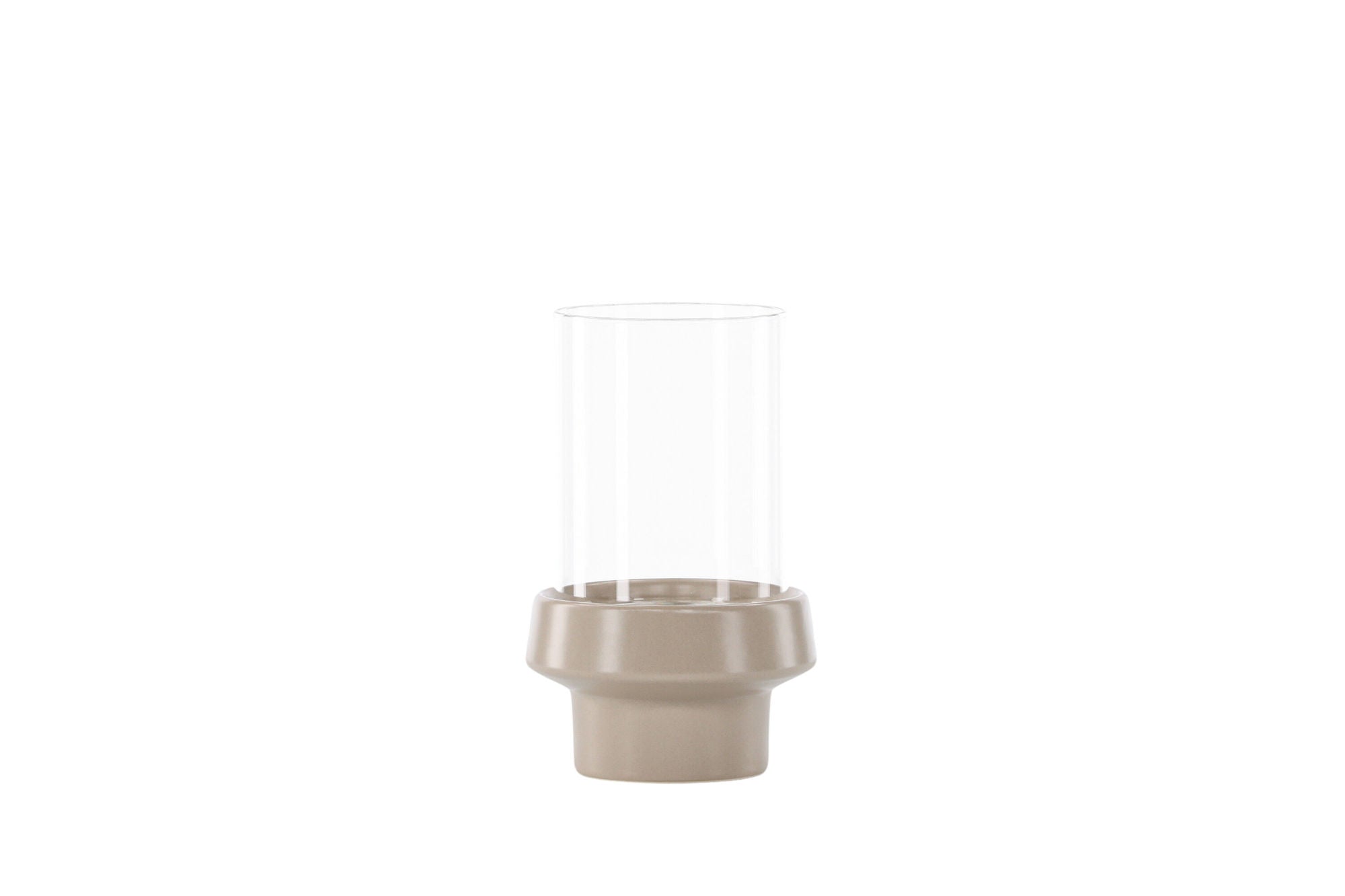 Venture Home Davida Lantern - Beige/Clear Glass - 13*H20cm