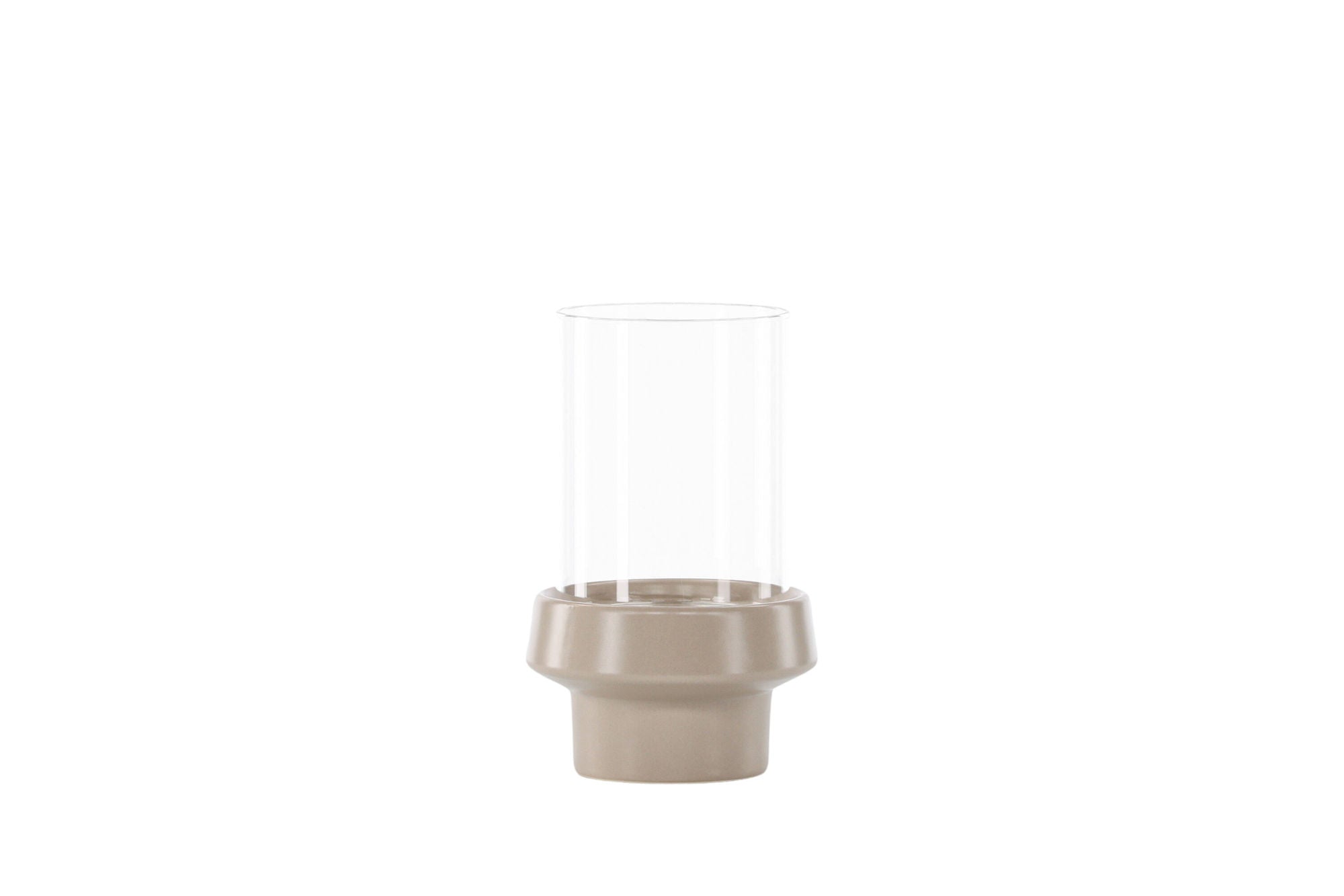 Venture Home Davida Lantern - Beige/Clear Glass - 13*H20cm
