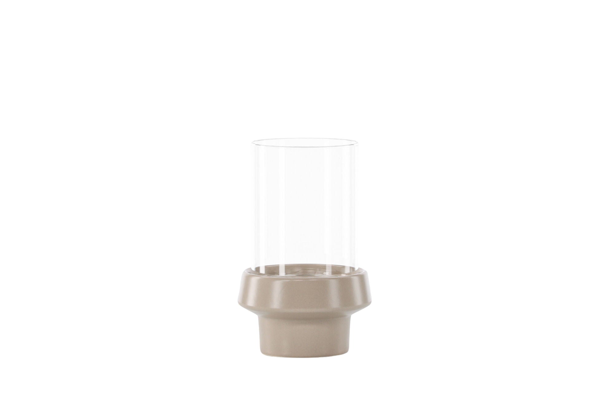 Venture Home Davida Lantern - Beige/Clear Glass - 13*H20cm