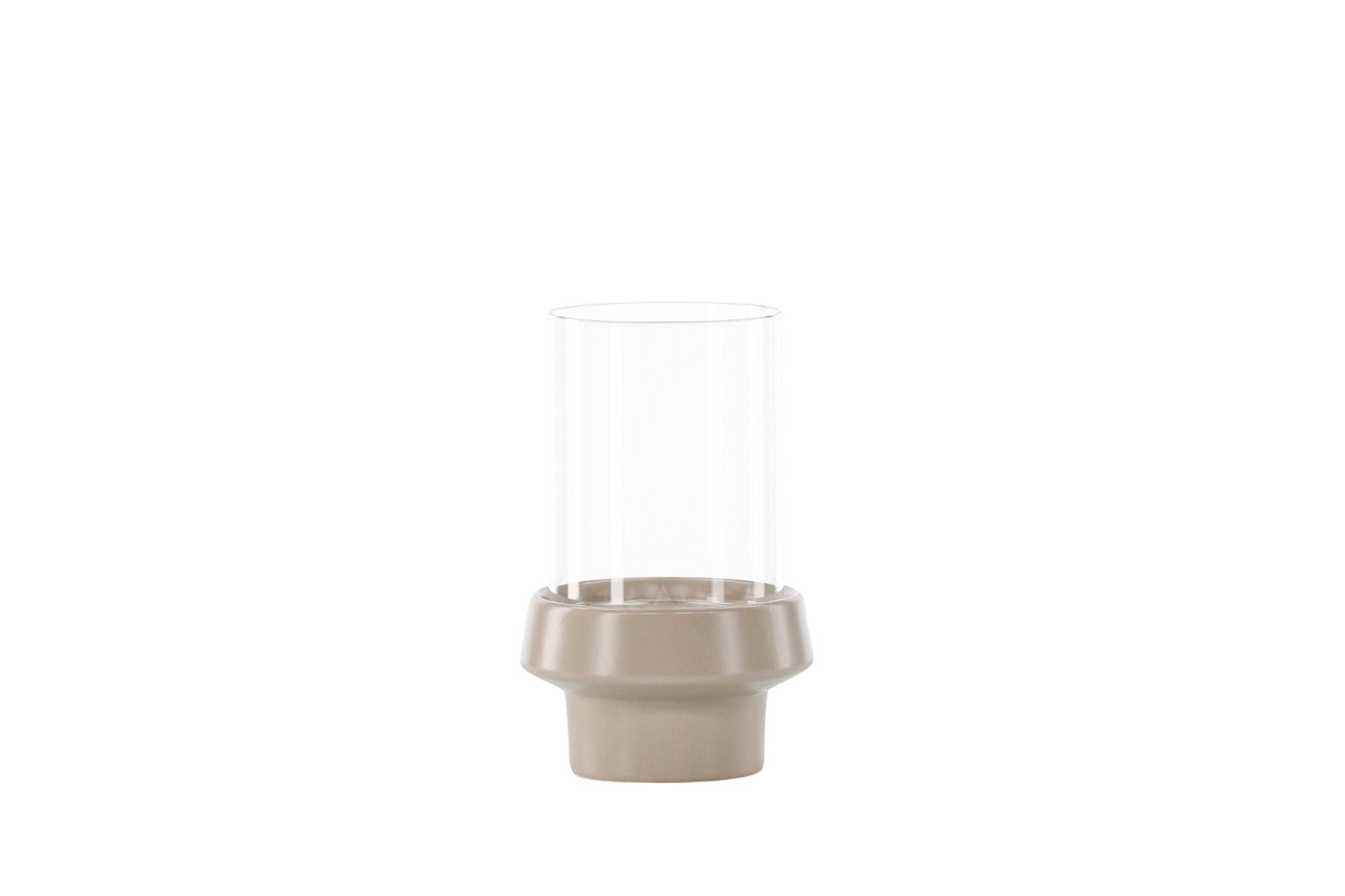 Venture Home Davida Lantern - Beige/Clear Glass - 13*H20cm