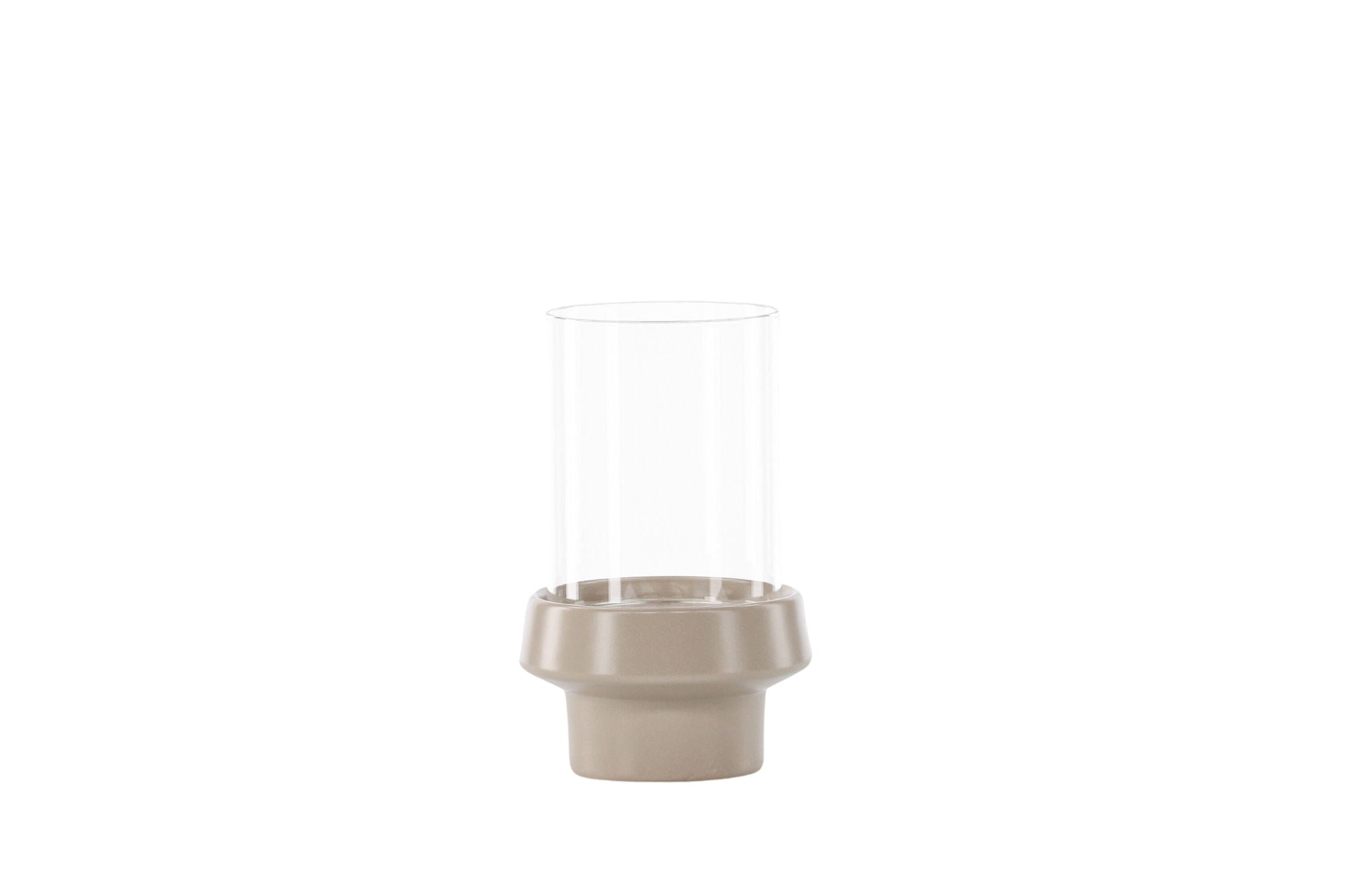 Venture Home Davida Lantern - Beige/Clear Glass - 13*H20cm