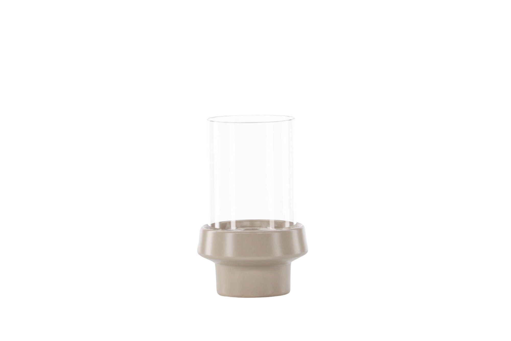 Venture Home Davida Lantern - Beige/Clear Glass - 13*H20cm