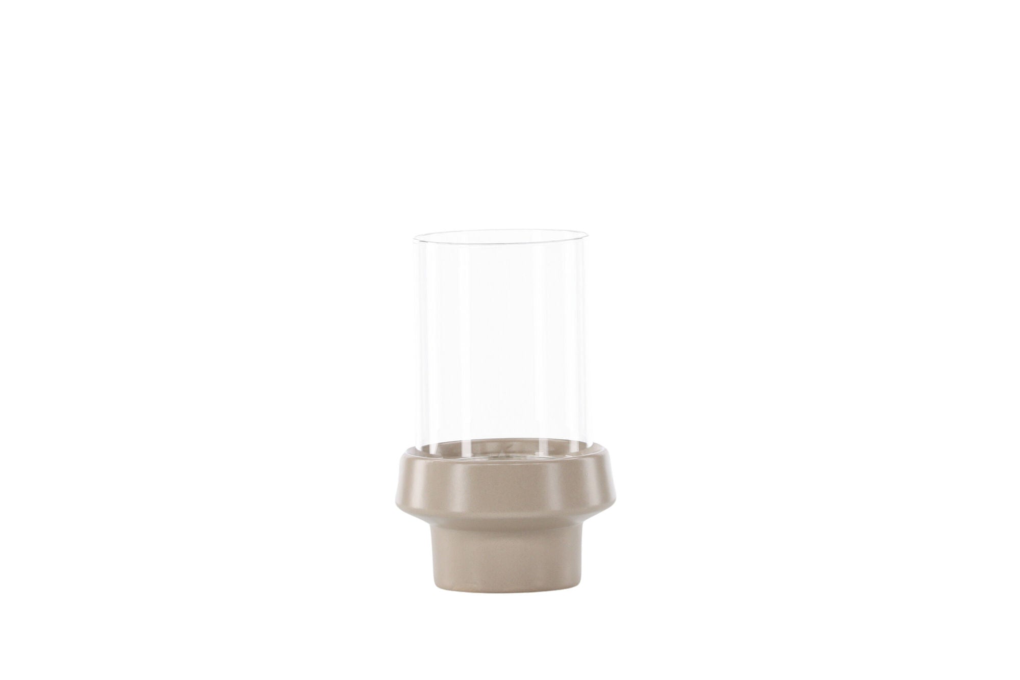 Venture Home Davida Lantern - Beige/Clear Glass - 13*H20cm