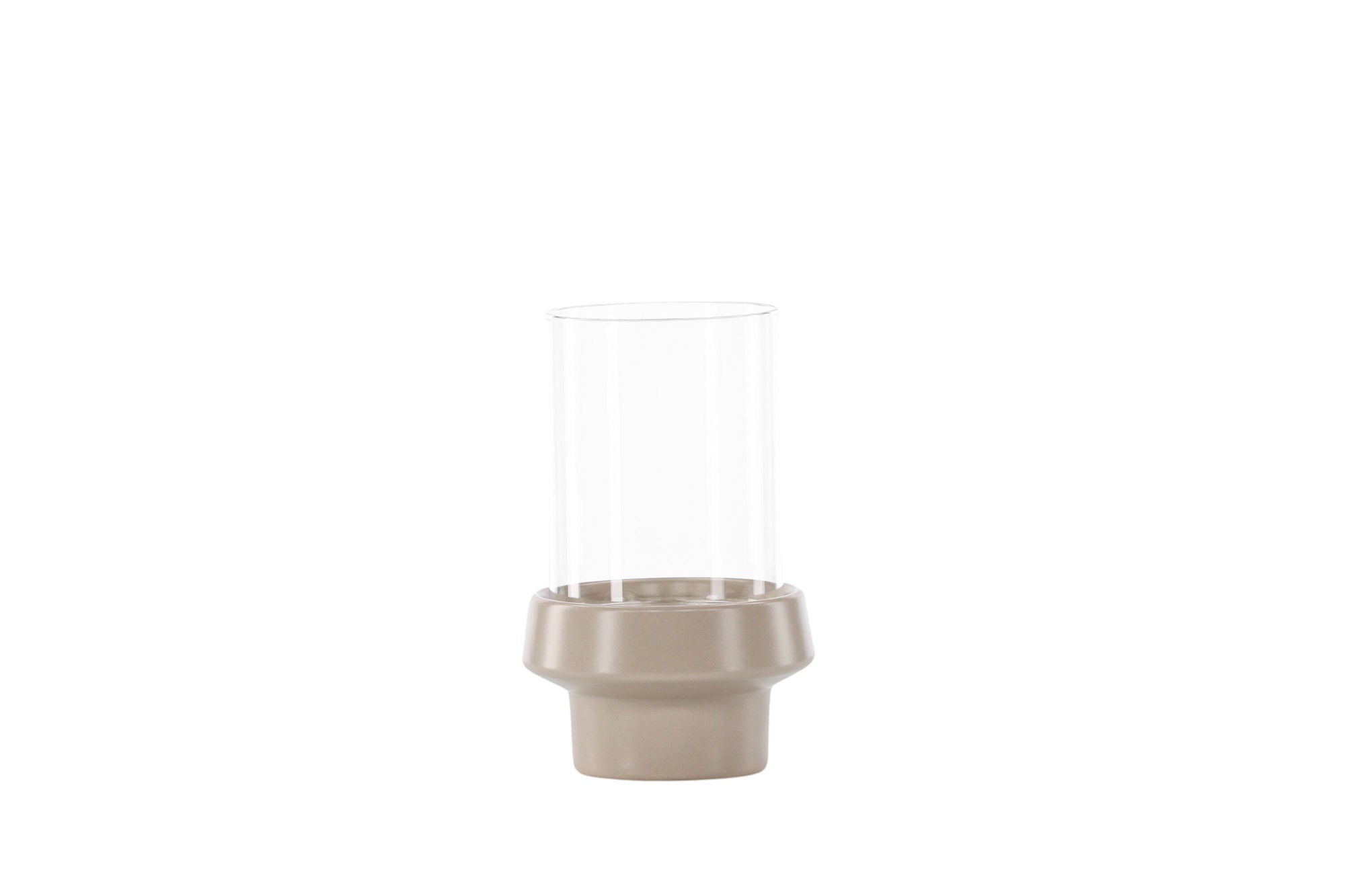 Venture Home Davida Lantern - Beige/Clear Glass - 13*H20cm