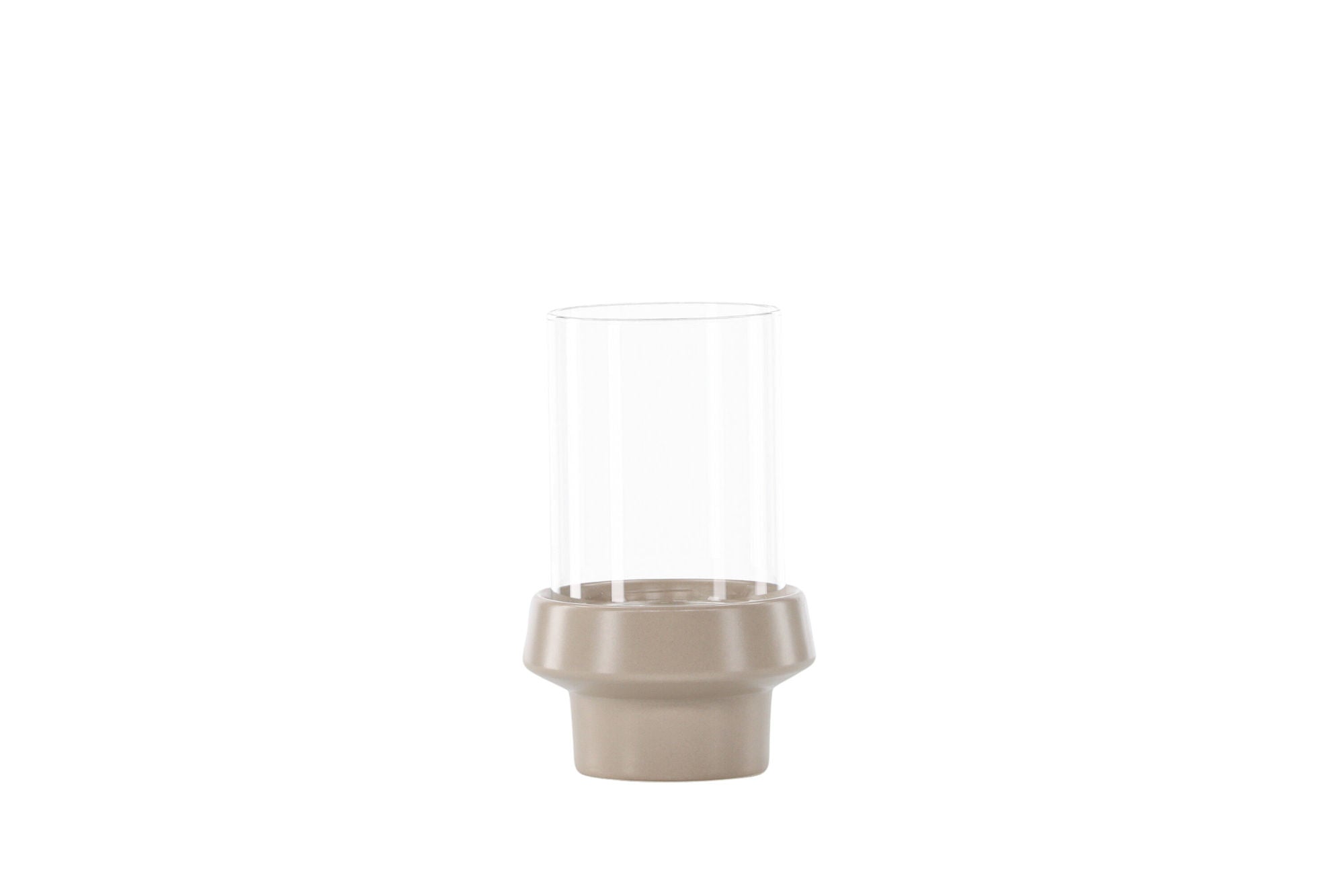 Venture Home Davida Lantern - Beige/Clear Glass - 13*H20cm