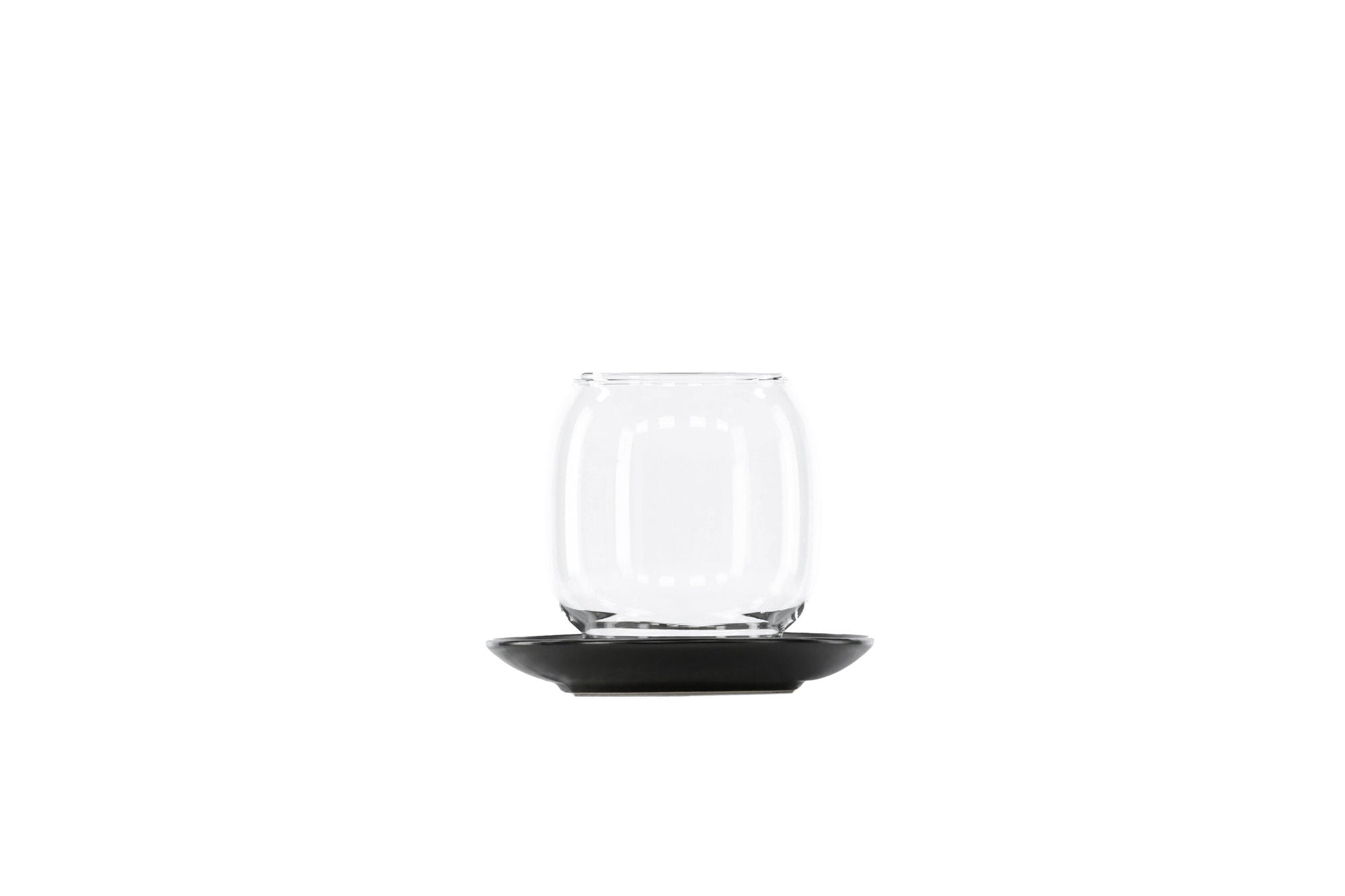 Venture Home Archy Lantern - Matte Black/Clear Glass - 12*H10cm