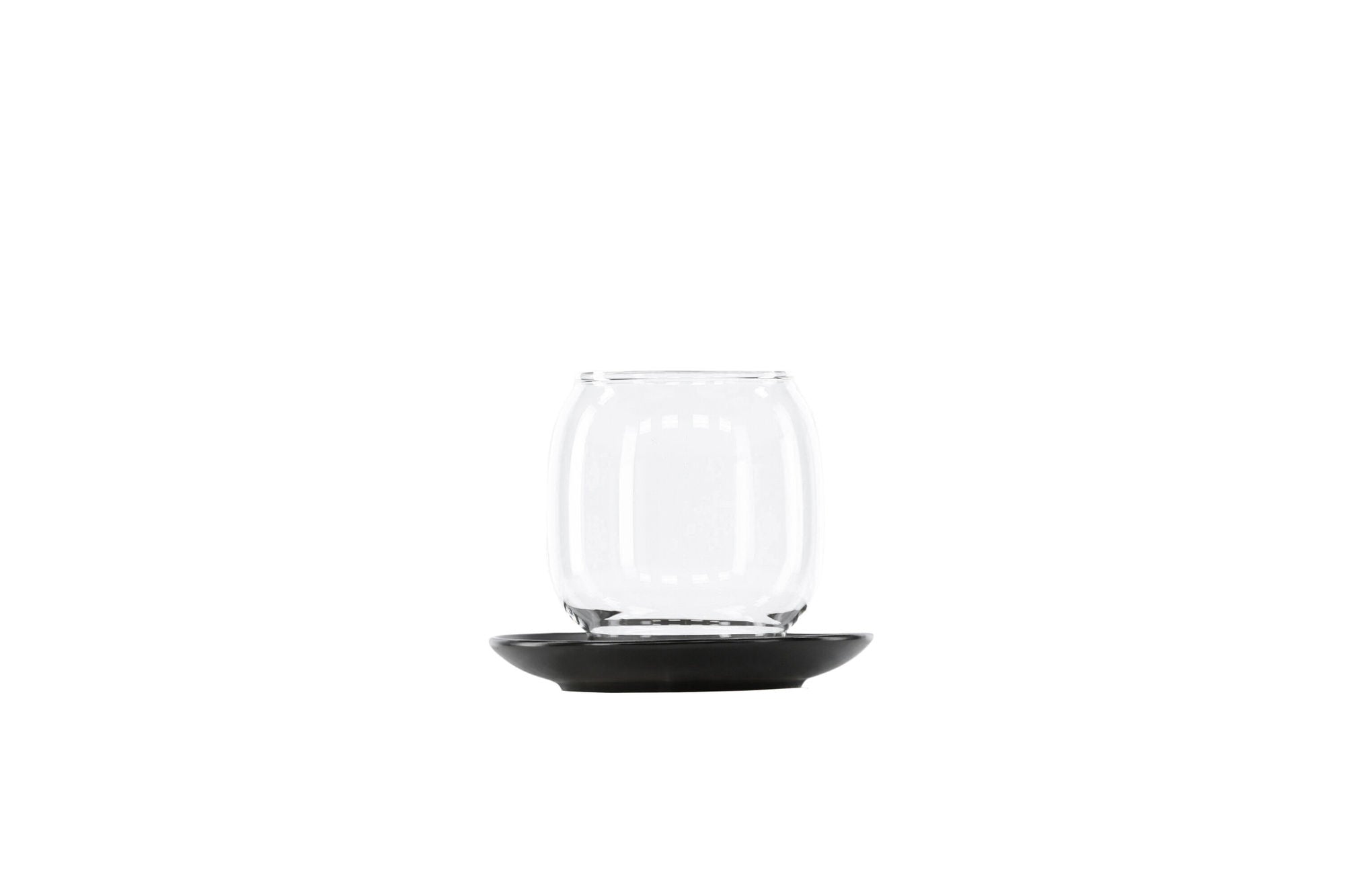 Venture Home Archy Lantern - Matte Black/Clear Glass - 12*H10cm