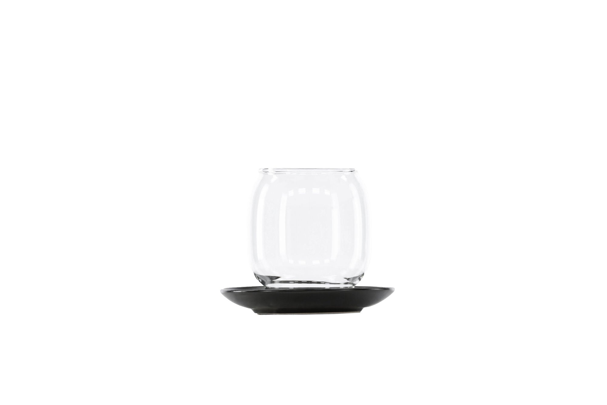 Venture Home Archy Lantern - Matte Black/Clear Glass - 12*H10cm