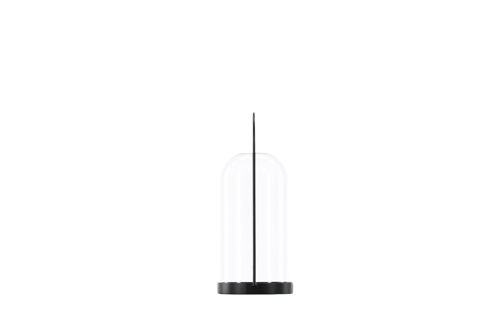Venture Home Flora Lantern -  Black/Clear Glass -  H25*11cm
