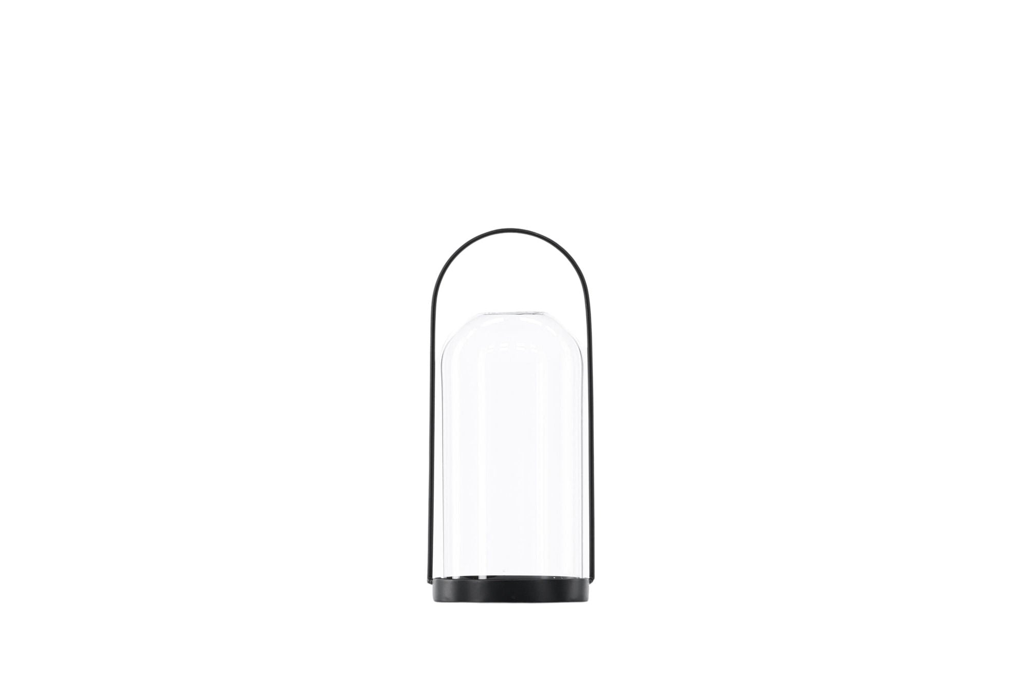 Venture Home Flora Lantern -  Black/Clear Glass -  H25*11cm