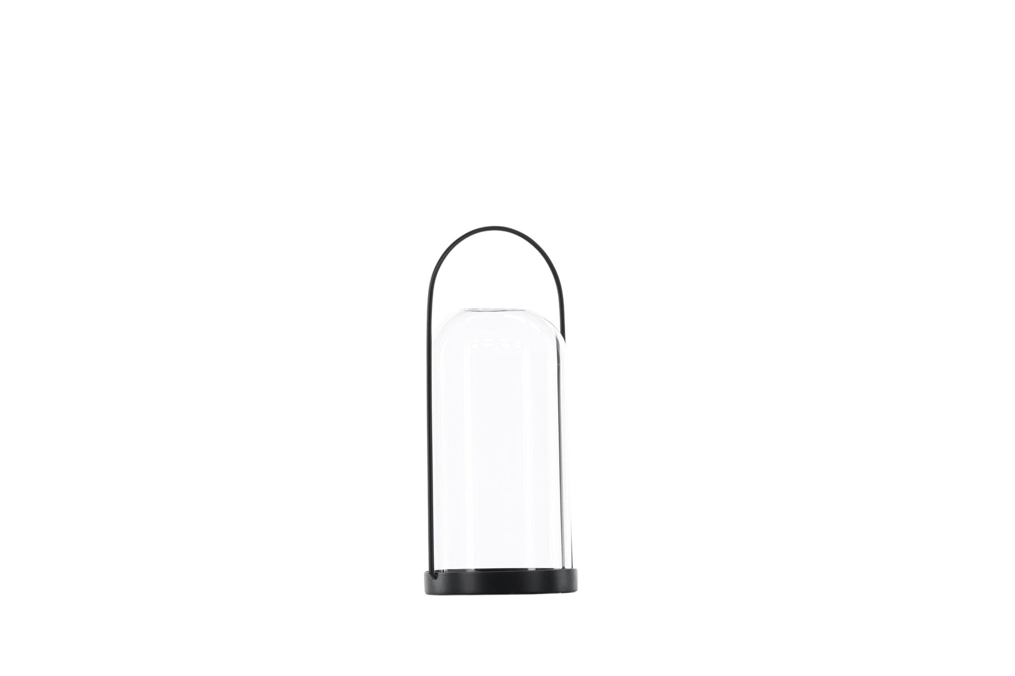 Venture Home Flora Lantern -  Black/Clear Glass -  H25*11cm