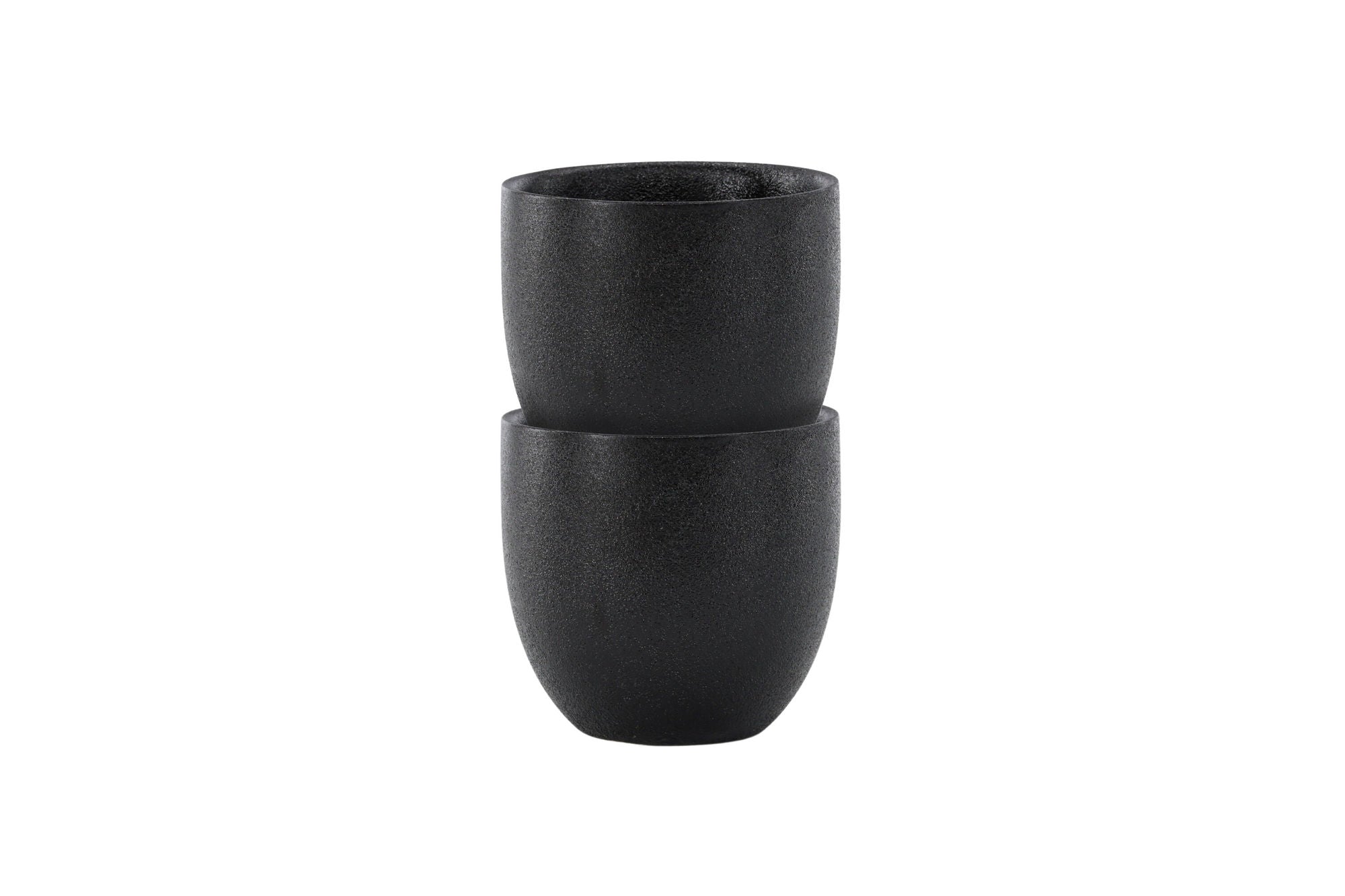 Venture Home Wabi Sabi Coffee Cup 2-pack - Matte Black - 8*8Hcm