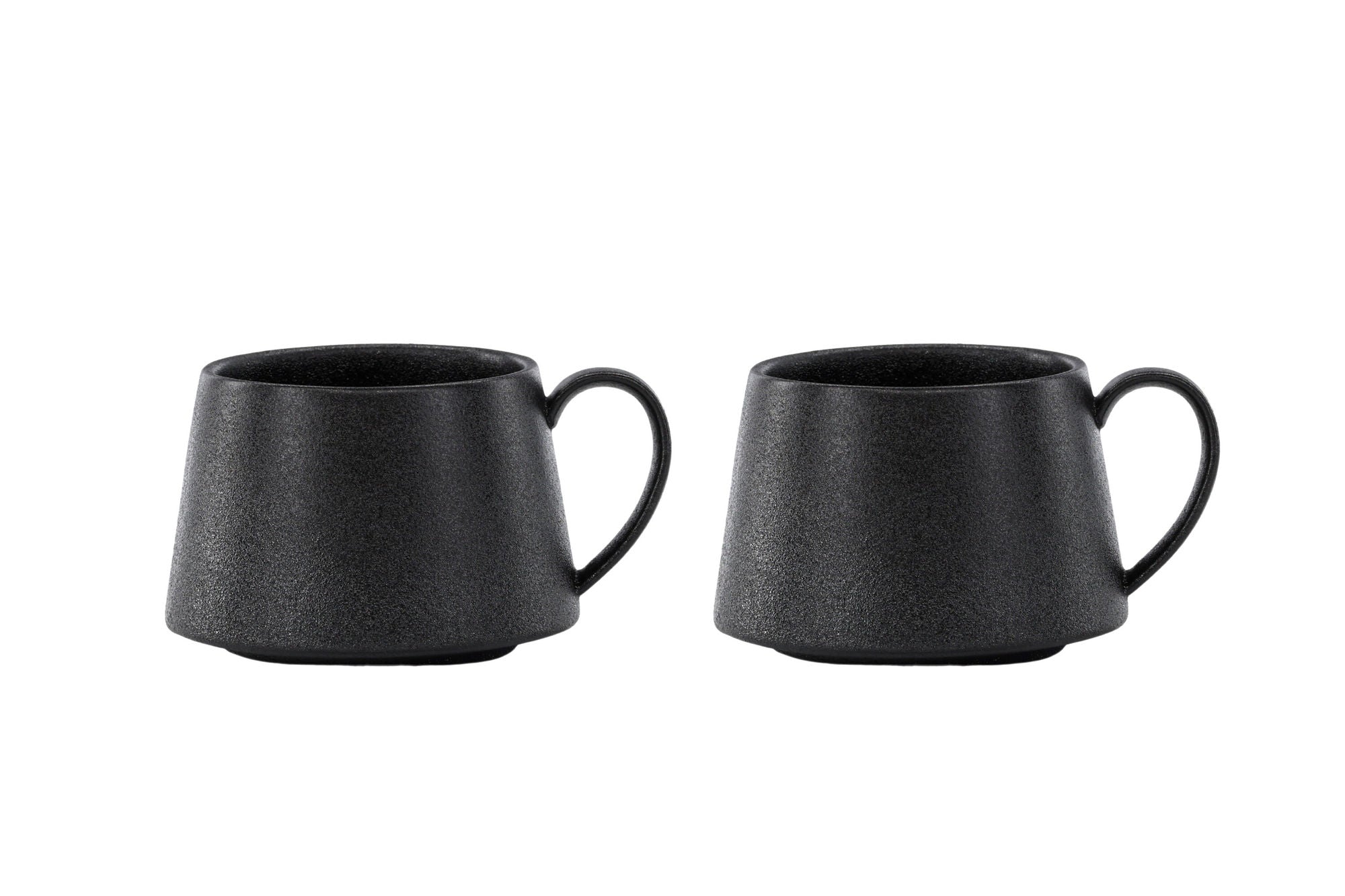 Venture Home Wabi Sabi Coffee Cup 2-pack - Matte Black - 8*7H*10cm