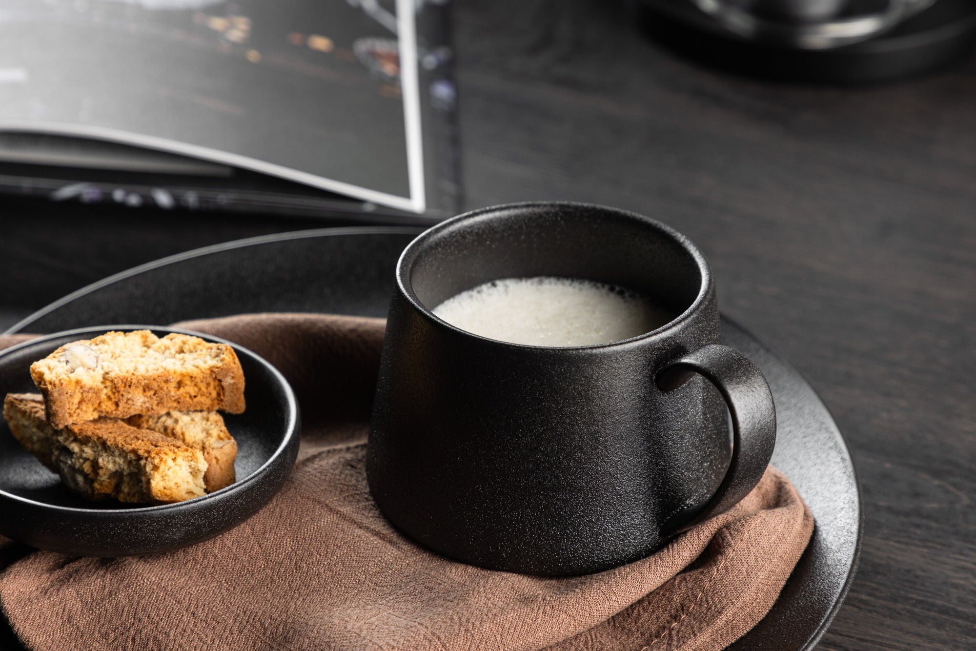 Venture Home Wabi Sabi Coffee Cup 2-pack - Matte Black - 8*7H*10cm