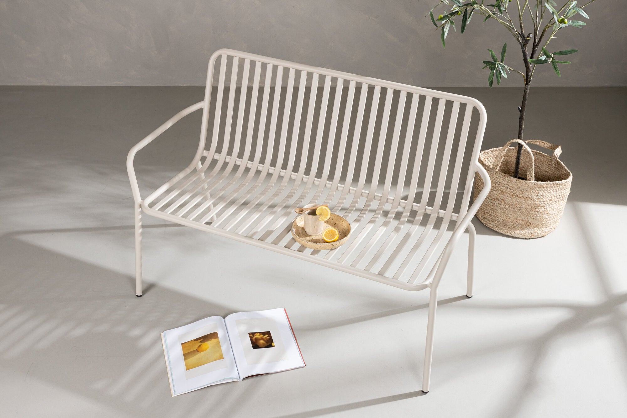 Venture Home Peking bænk/sofa Aluminium - Beige /