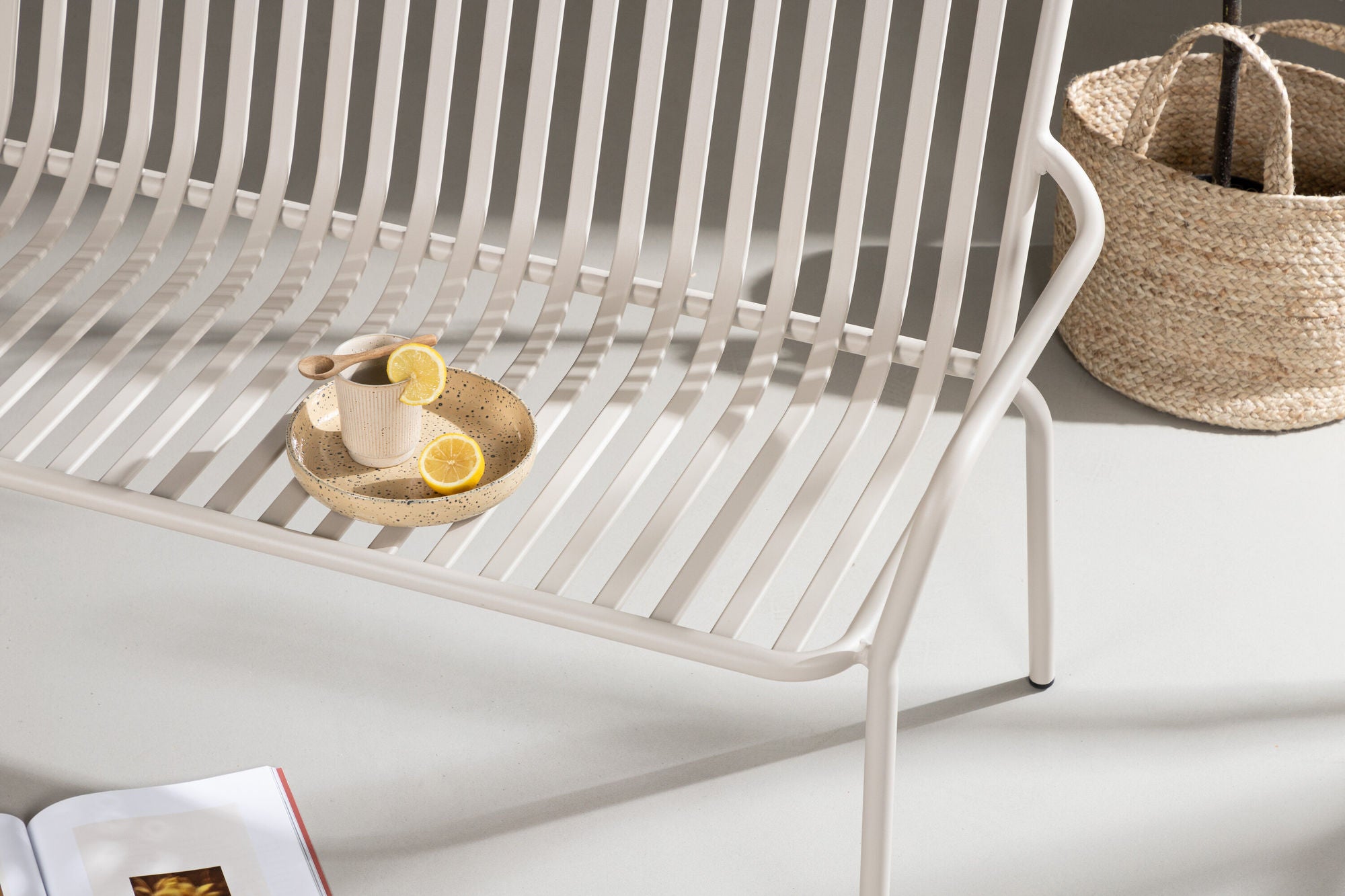 Venture Home Peking bænk/sofa Aluminium - Beige /