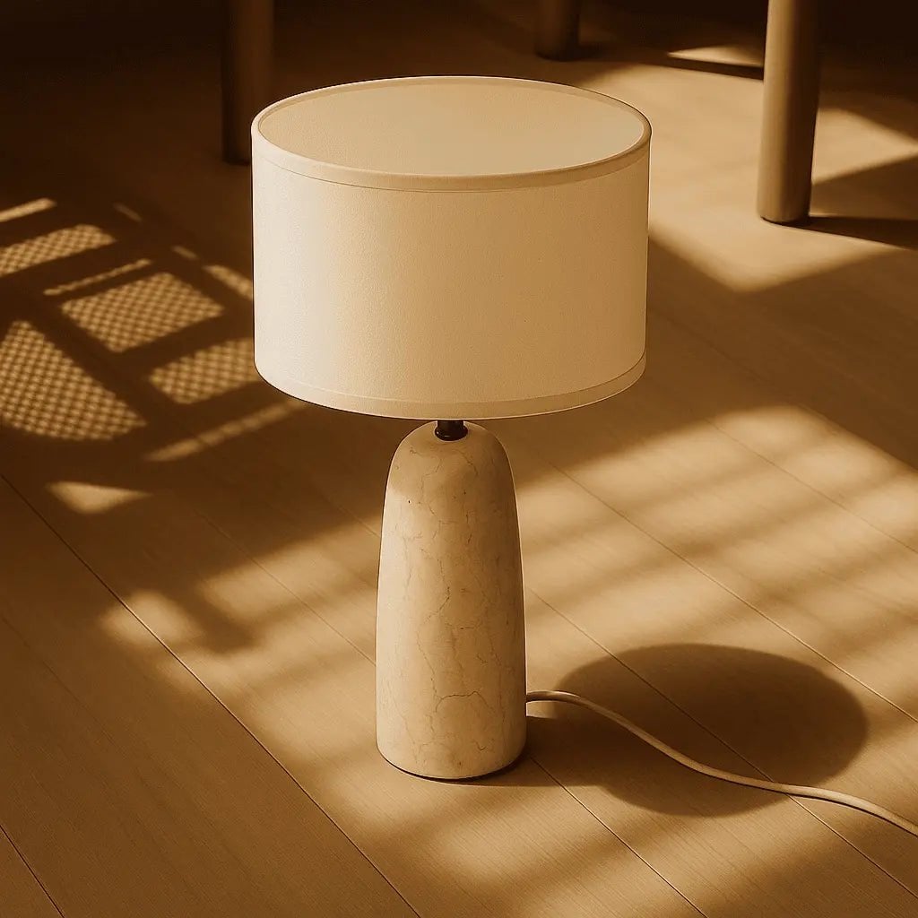 Charlotte marmor bordlampe