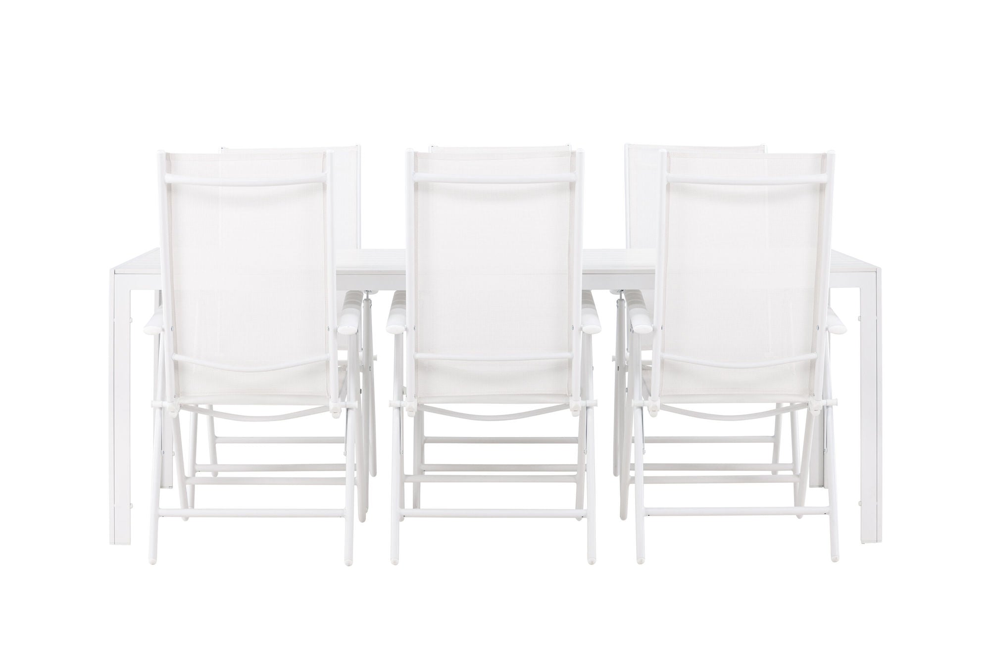 Venture Home Break spisebord - White / White Aintwood +Break Diningchair Alumnium - White / Textilene _6