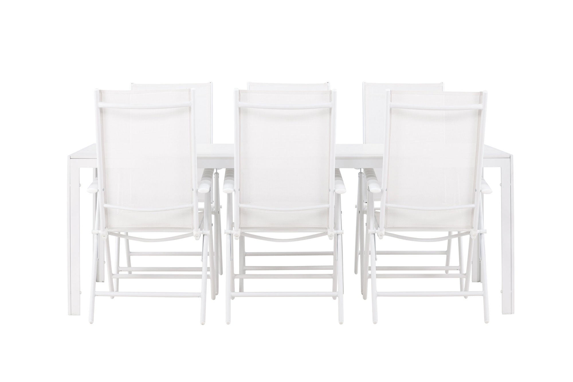 Venture Home Break spisebord - White / White Aintwood +Break Diningchair Alumnium - White / Textilene _6