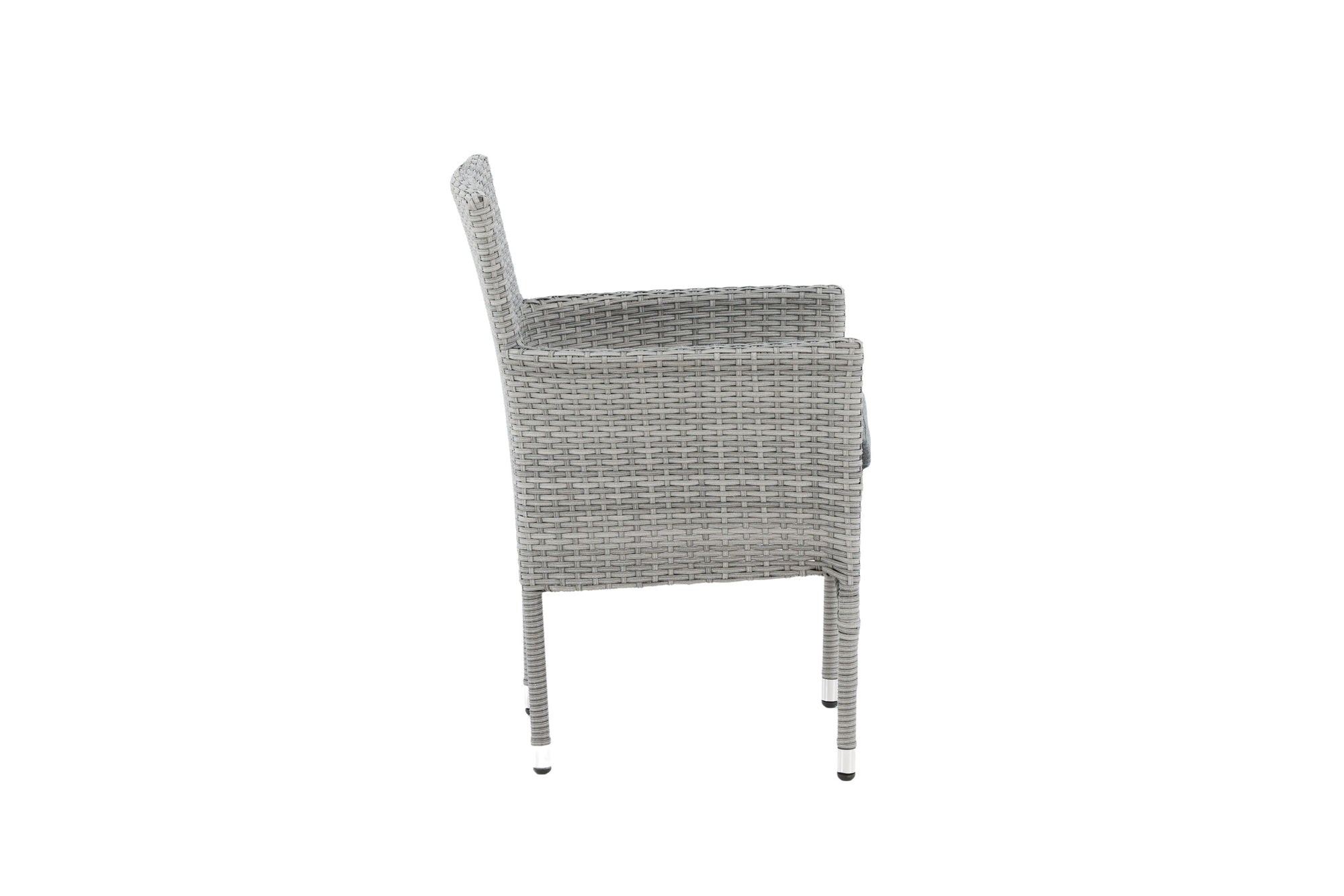 Venture Home Malina Diningchair 2-pack Alumnium - Grey / Wicker