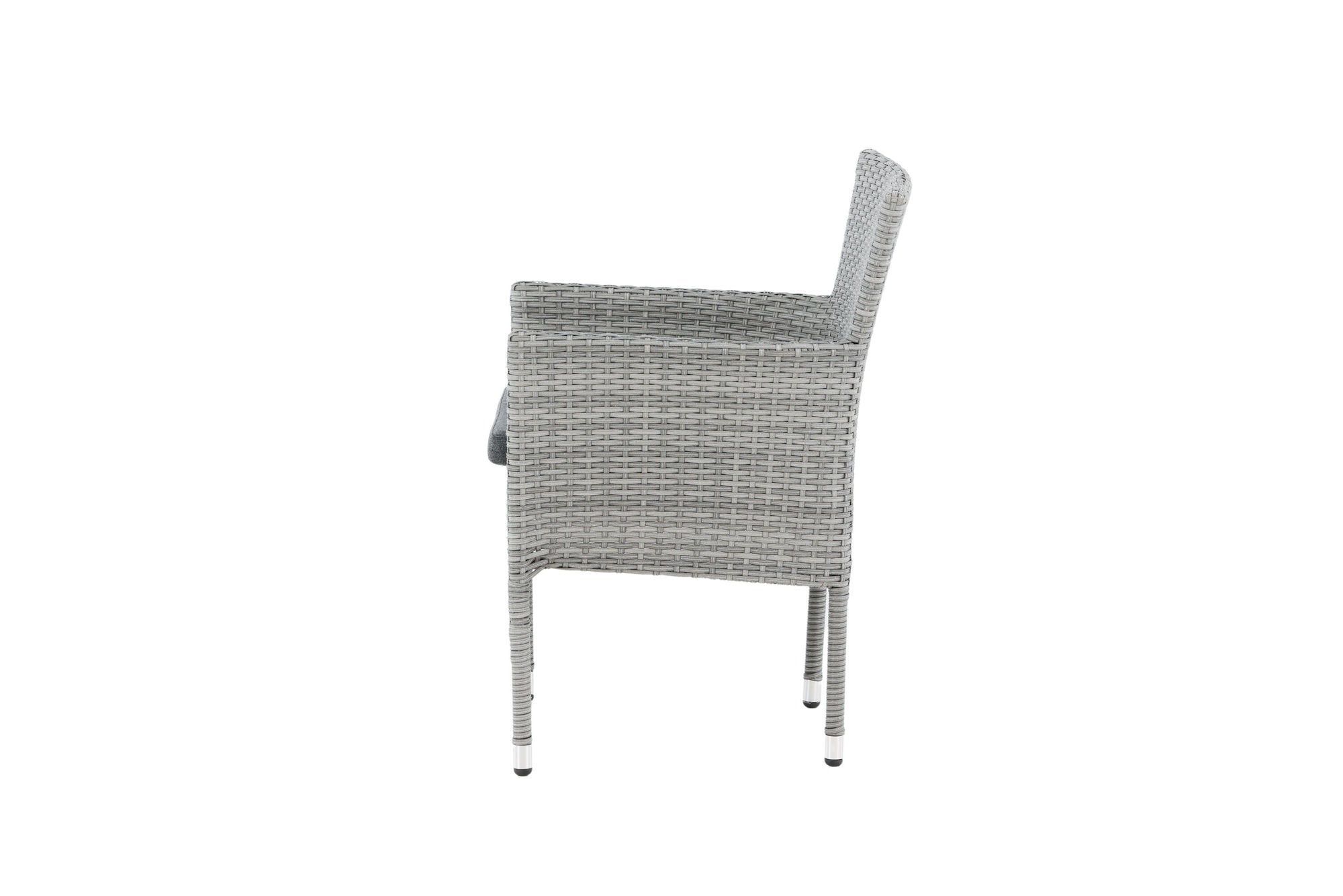 Venture Home Malina Diningchair 2-pack Alumnium - Grey / Wicker