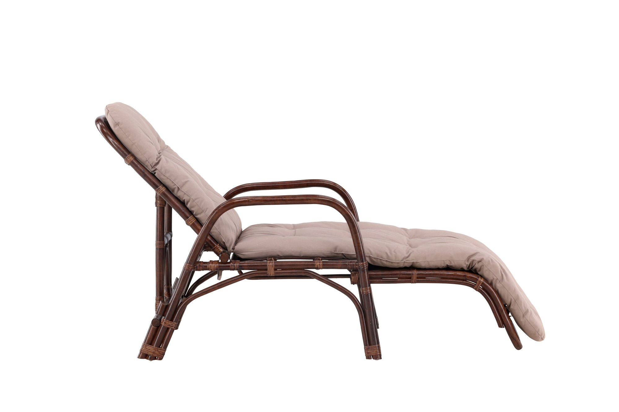 Venture Home Nella Sunbed Rattan - Dark walnut / Beige