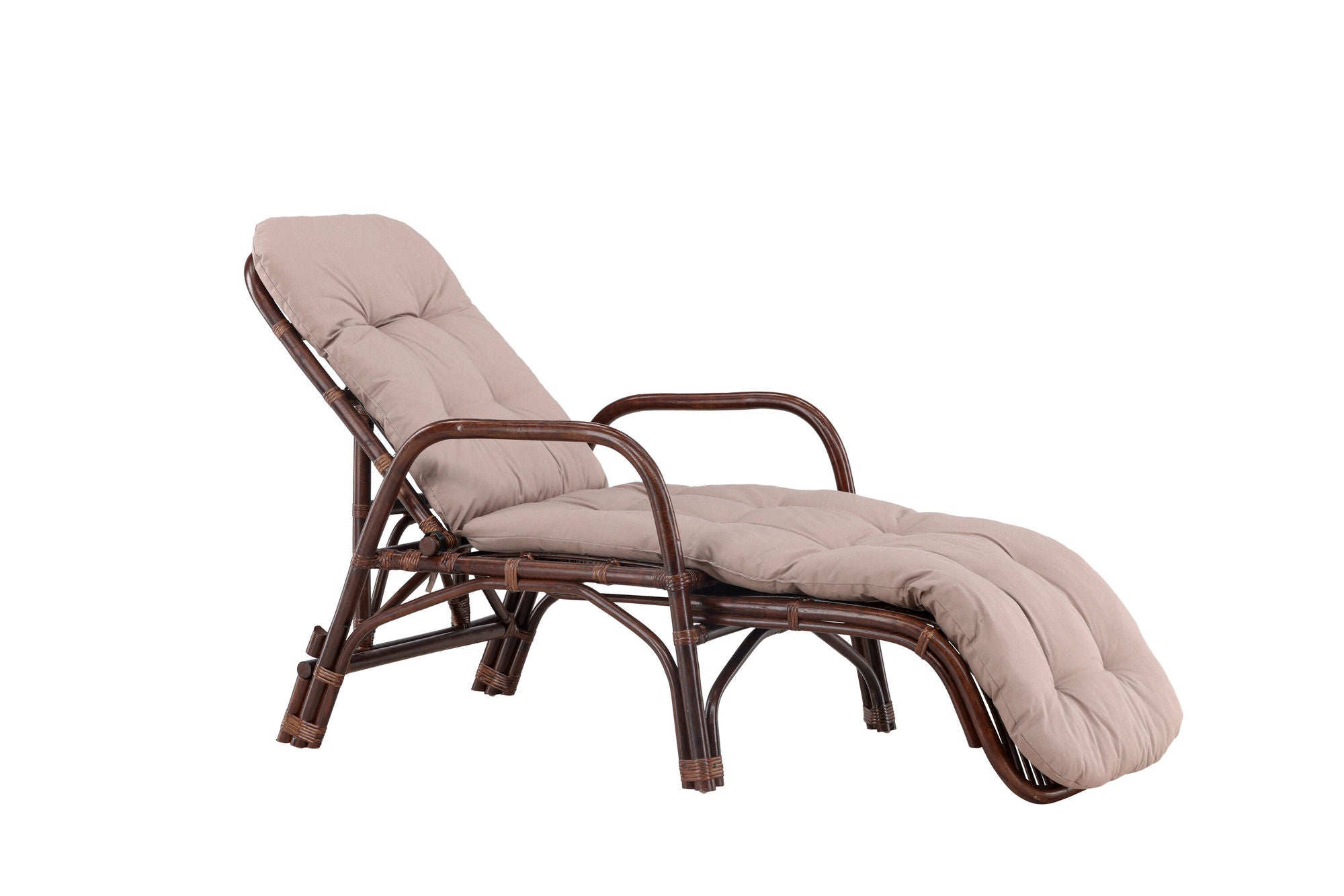Venture Home Nella Sunbed Rattan - Dark walnut / Beige