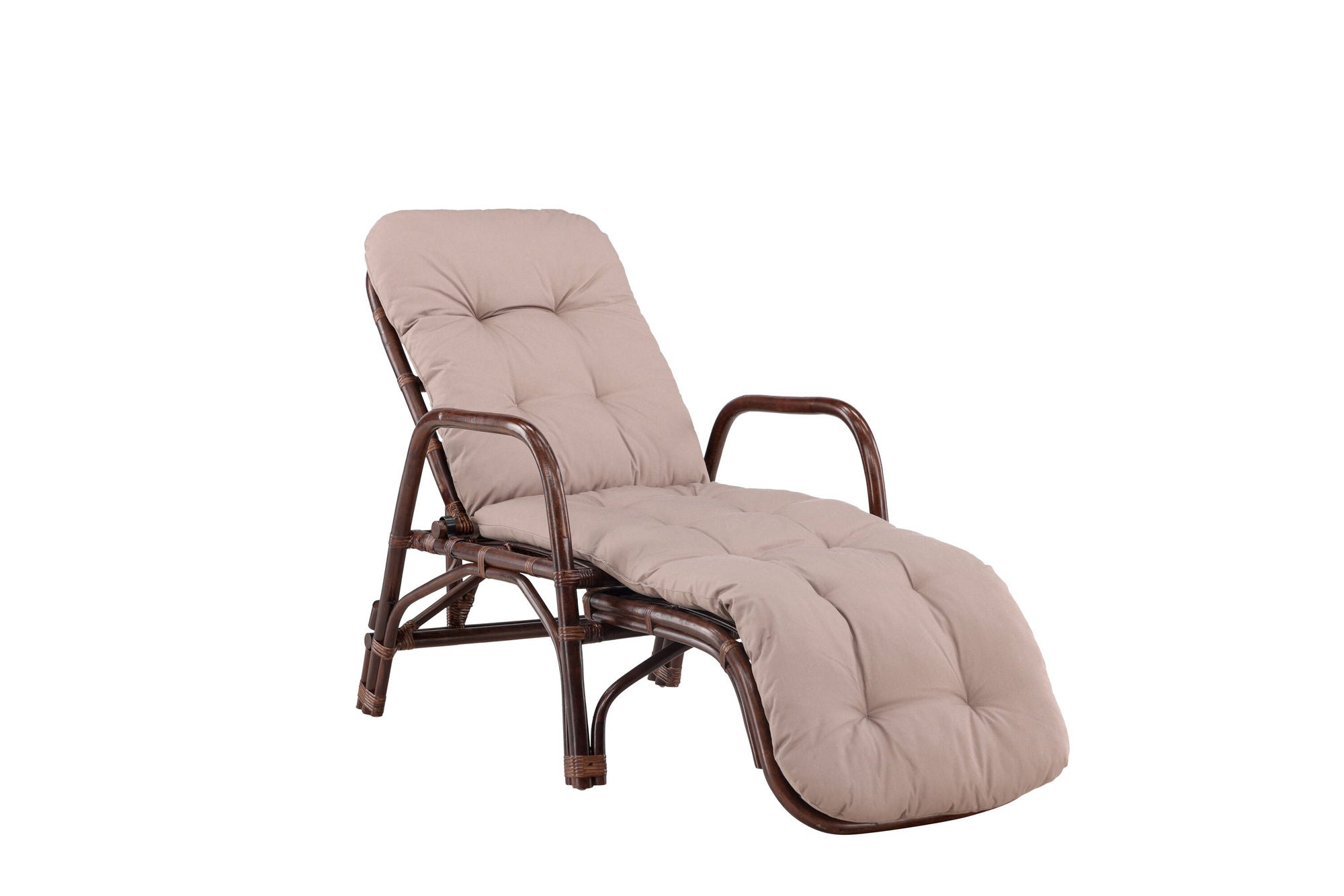 Venture Home Nella Sunbed Rattan - Dark walnut / Beige