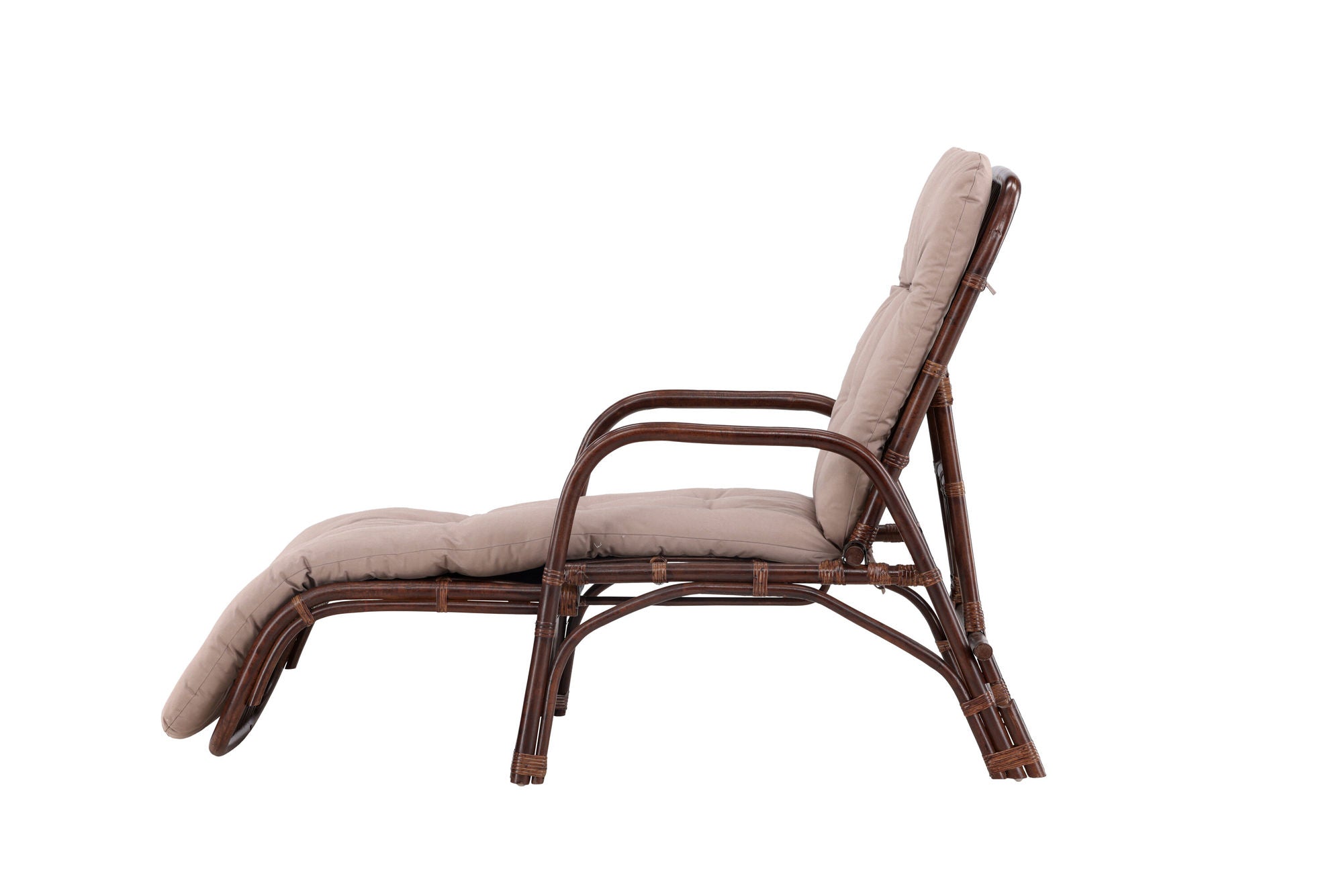 Venture Home Nella Sunbed Rattan - Dark walnut / Beige