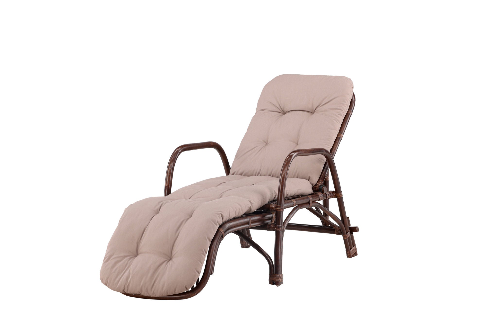 Venture Home Nella Sunbed Rattan - Dark walnut / Beige