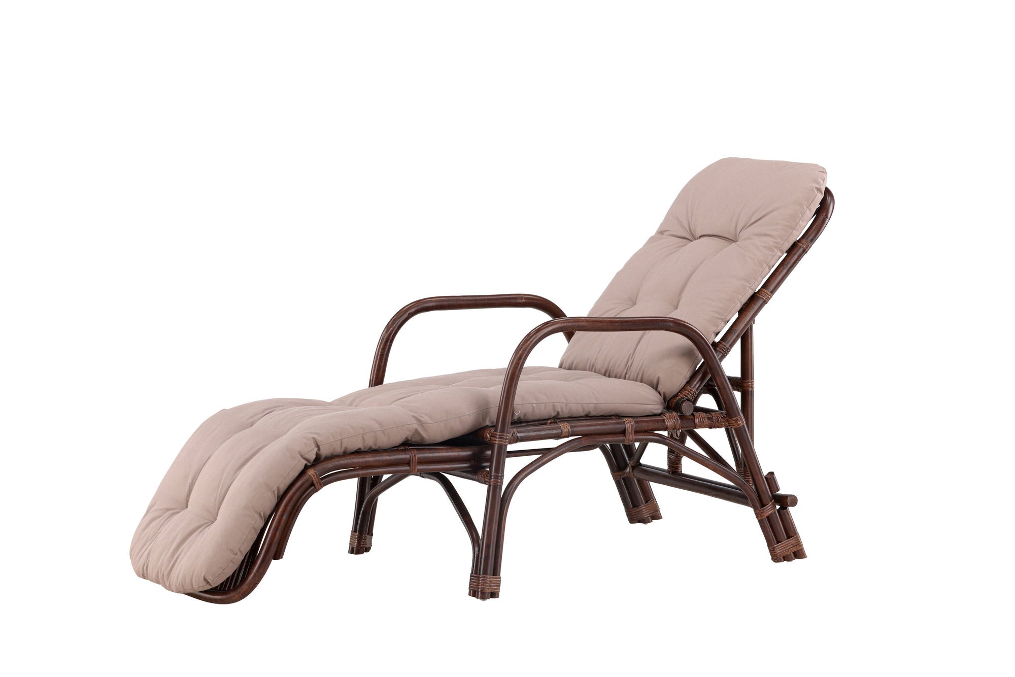 Venture Home Nella Sunbed Rattan - Dark walnut / Beige