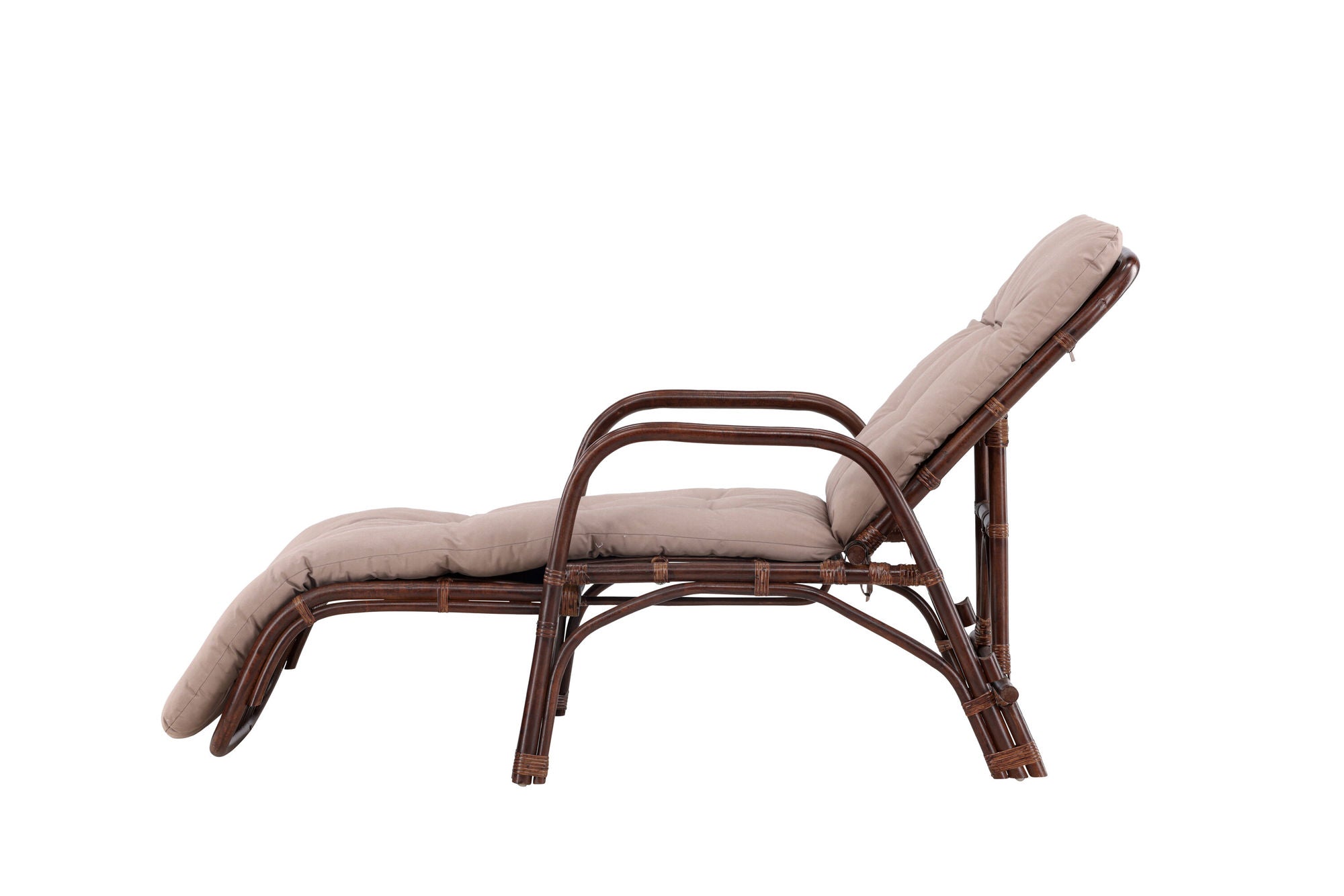 Venture Home Nella Sunbed Rattan - Dark walnut / Beige