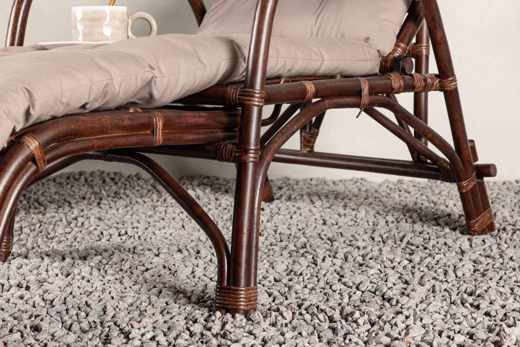 Venture Home Nella Sunbed Rattan - Dark walnut / Beige