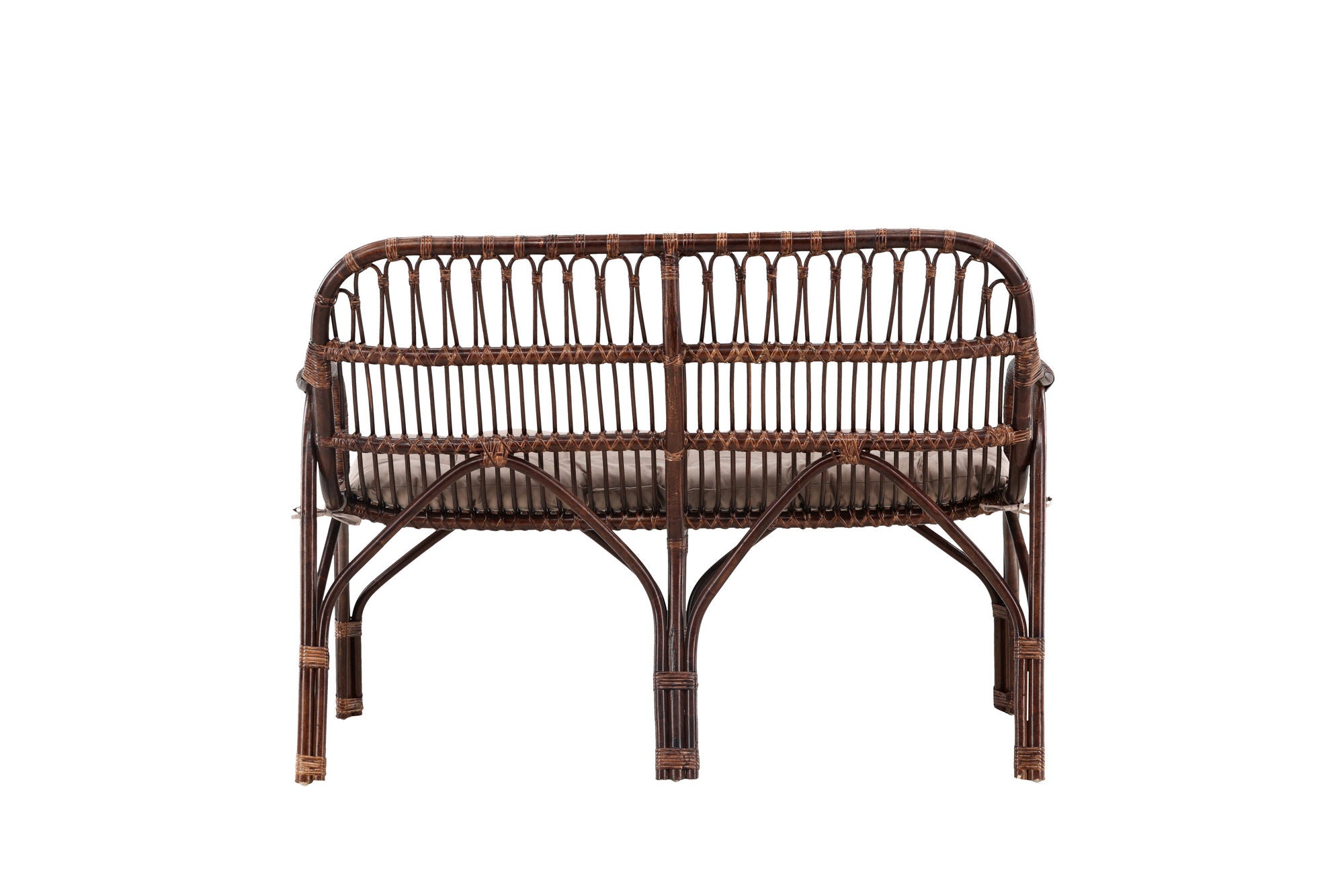 Venture Home Nella Sofa Rattan - Dark walnut / Beige