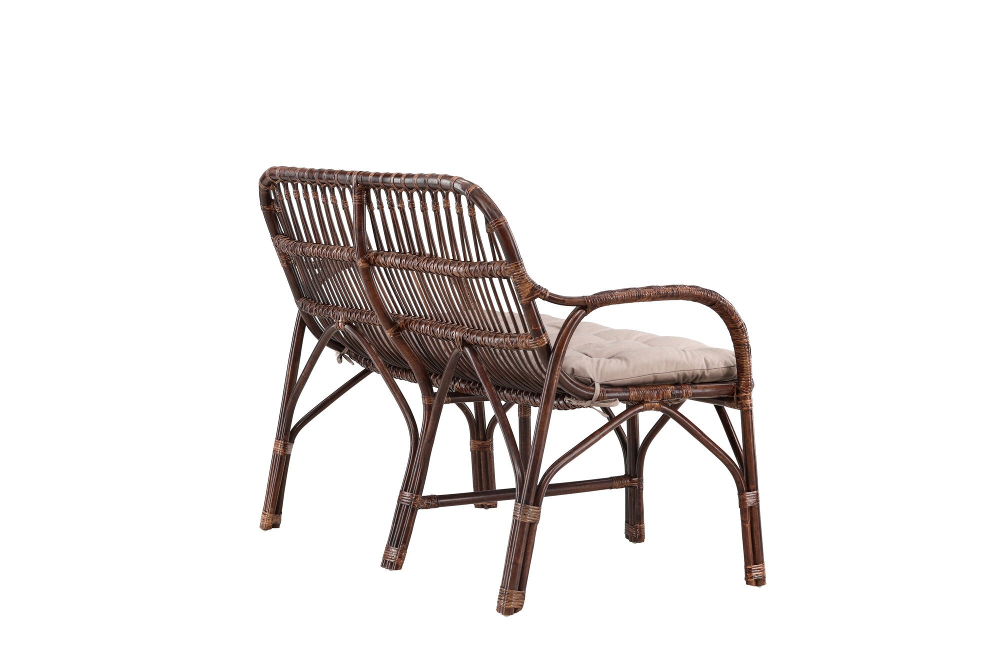 Venture Home Nella Sofa Rattan - Dark walnut / Beige
