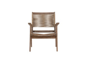 Venture Home Peter Loungechair Acacia - Dark brown / Beige
