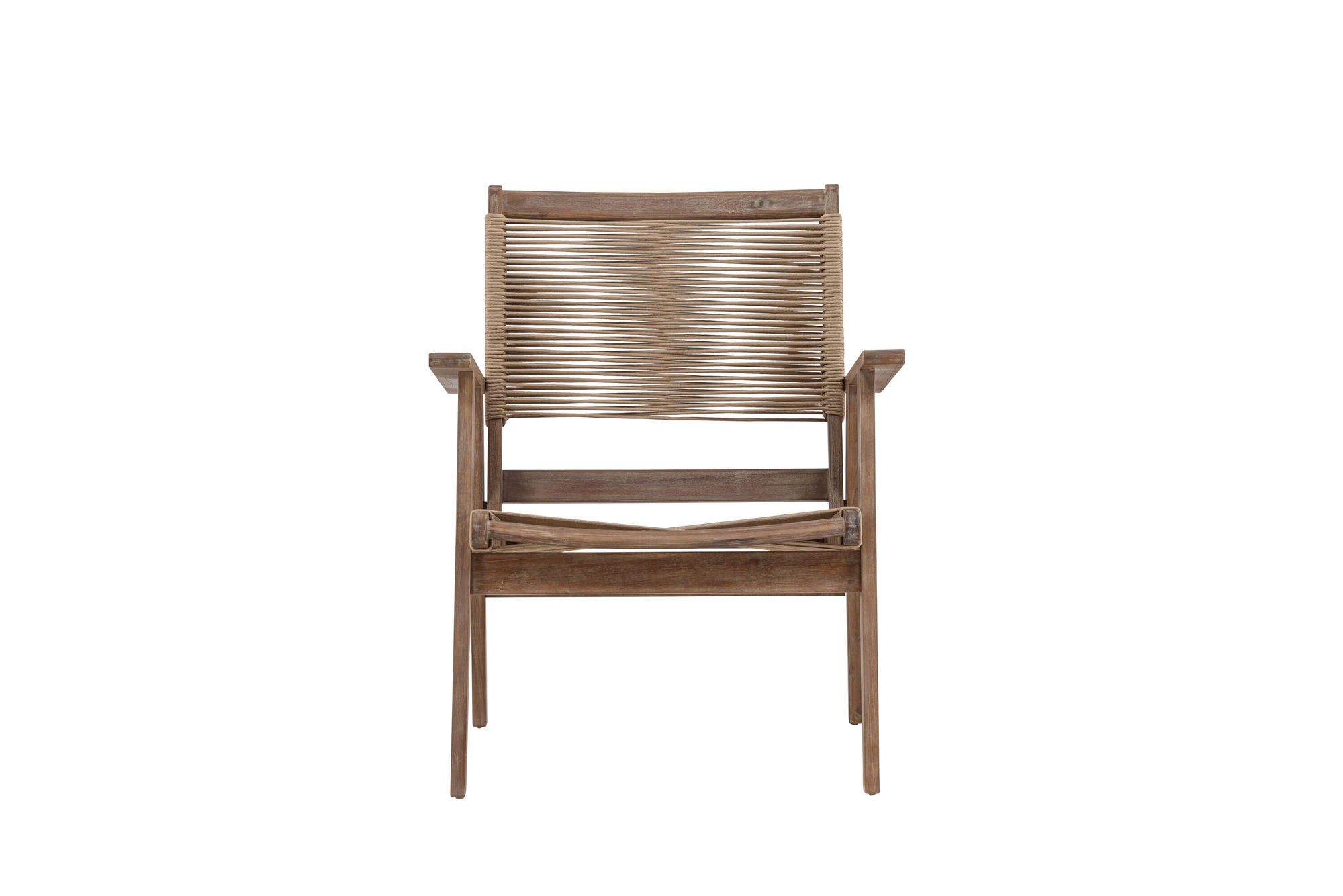 Venture Home Peter Loungechair Acacia - Dark brown / Beige