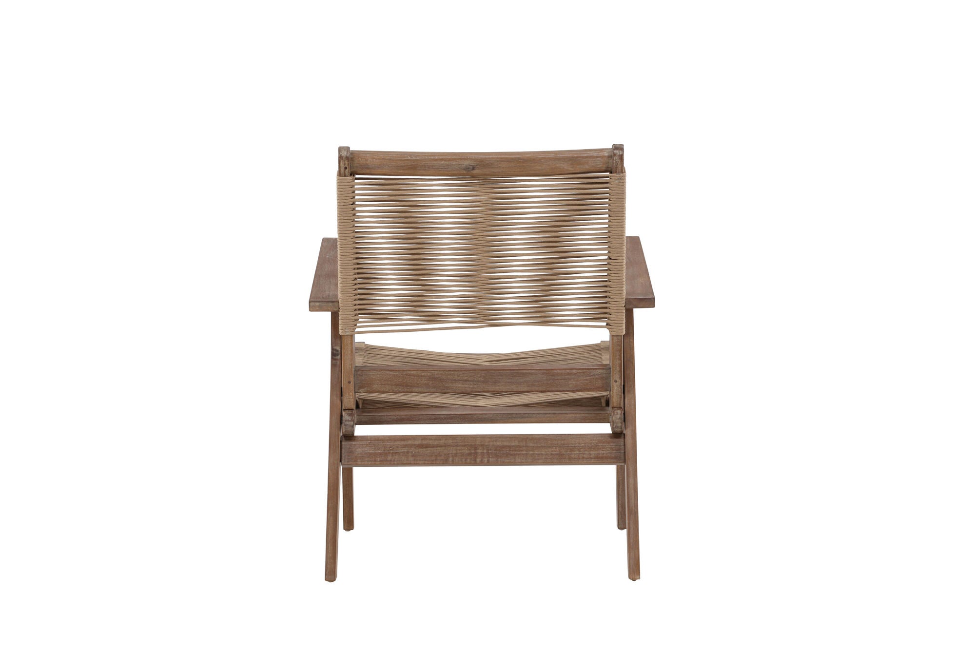 Venture Home Peter Loungechair Acacia - Dark brown / Beige