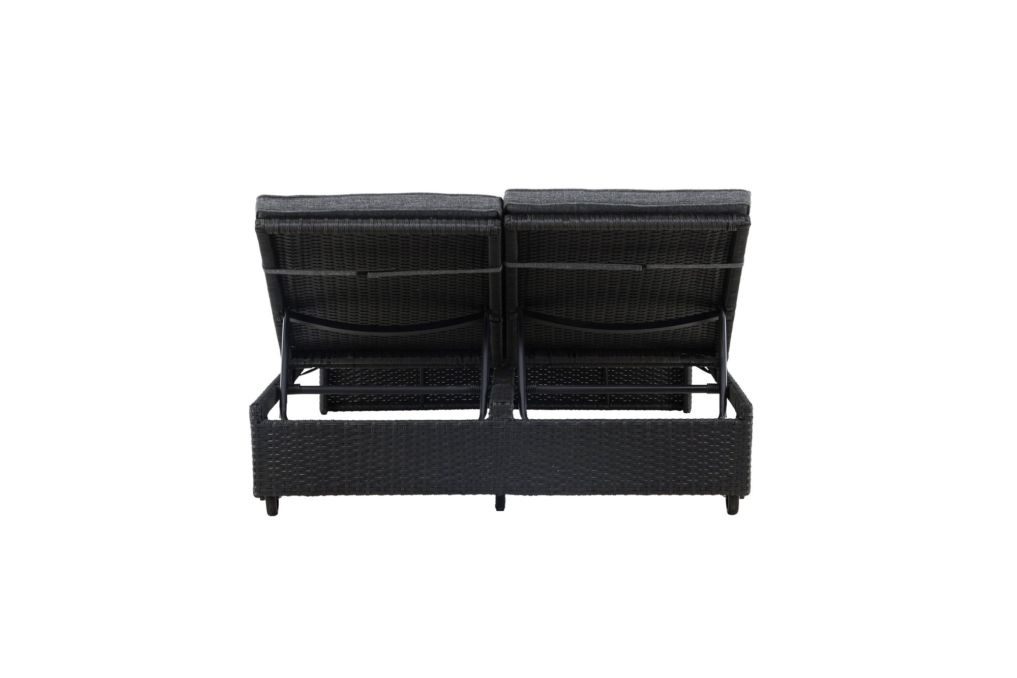 Venture Home London Sunbed - Black / Darkgrey Spunpolyester