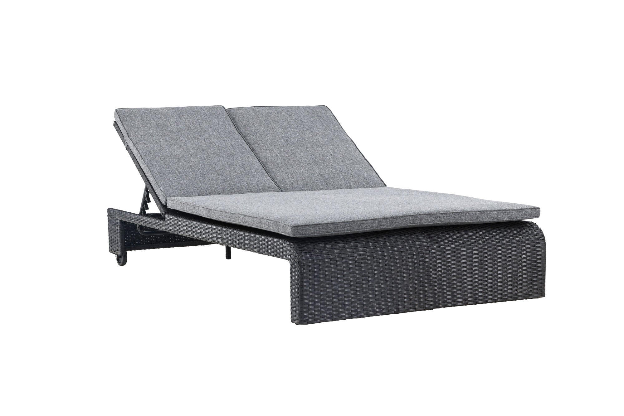 Venture Home London Sunbed - Black / Darkgrey Spunpolyester